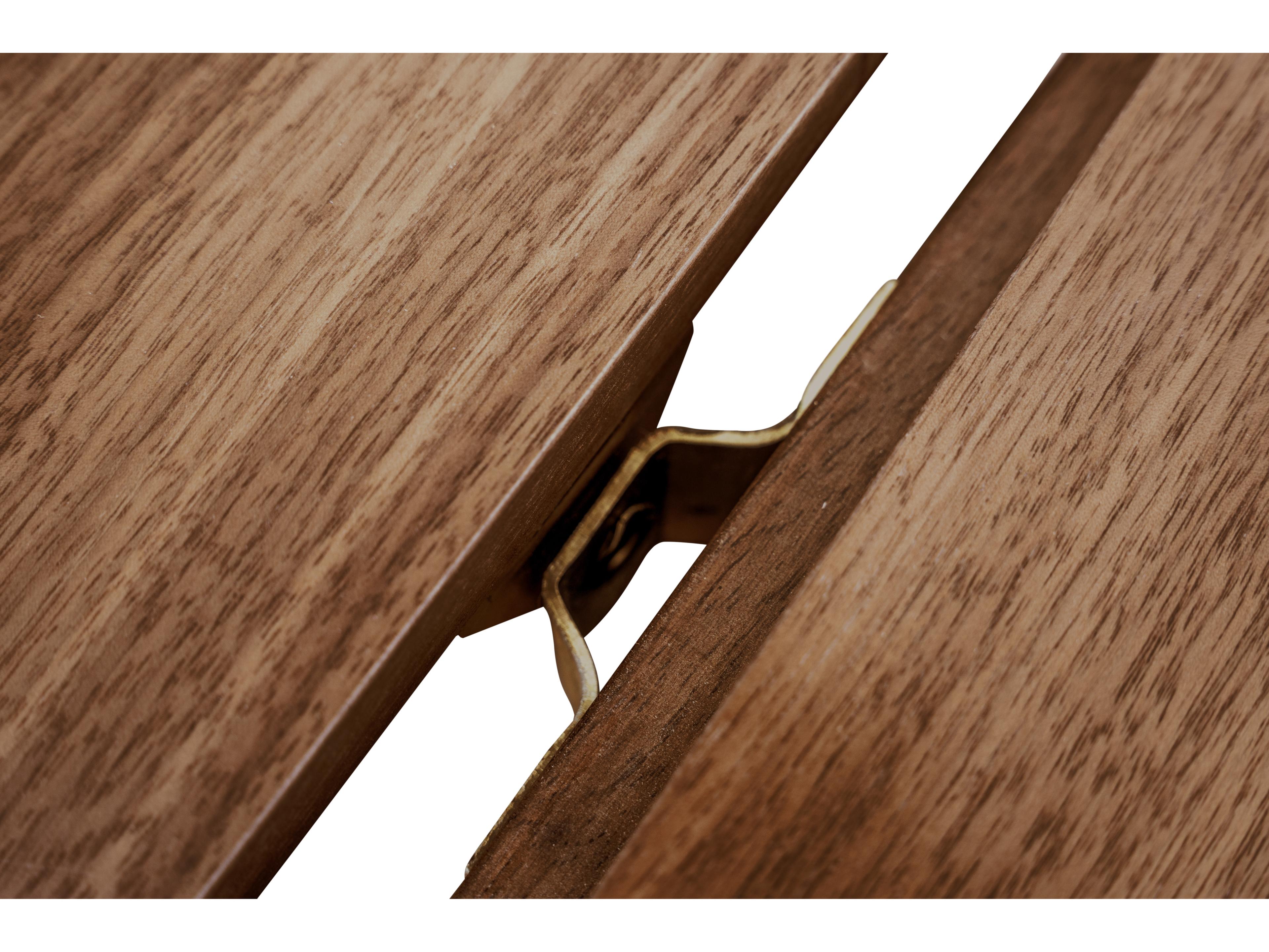 Unique Furniture Sedona Extendable Rectangular Wood Walnut Dining Table