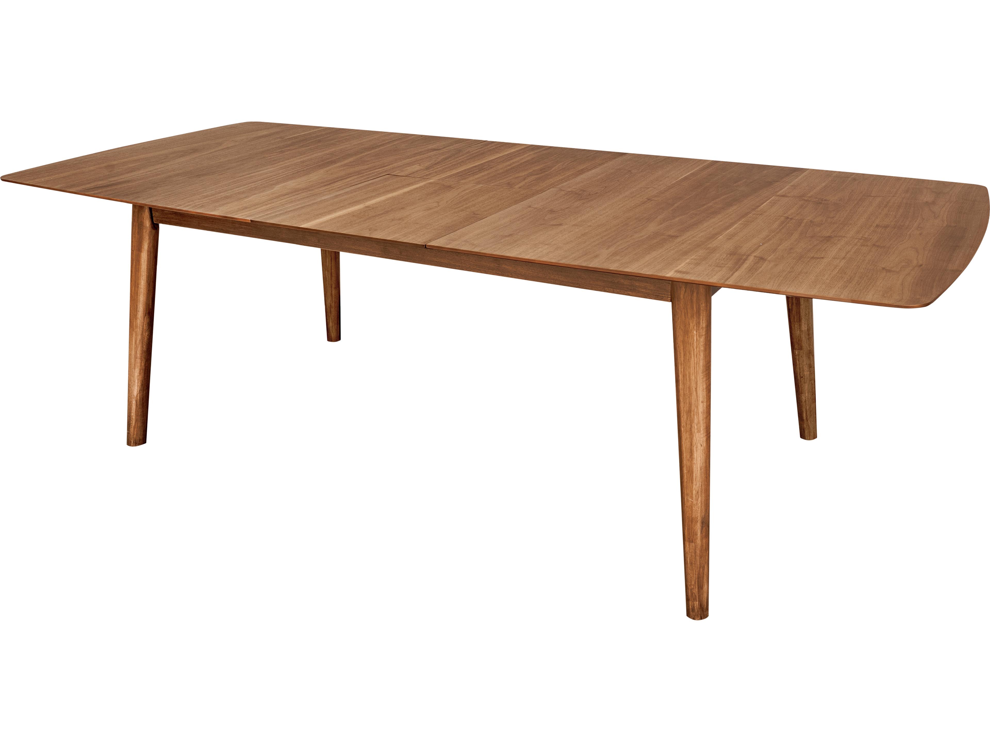 Unique Furniture Sedona Extendable Rectangular Wood Walnut Dining Table