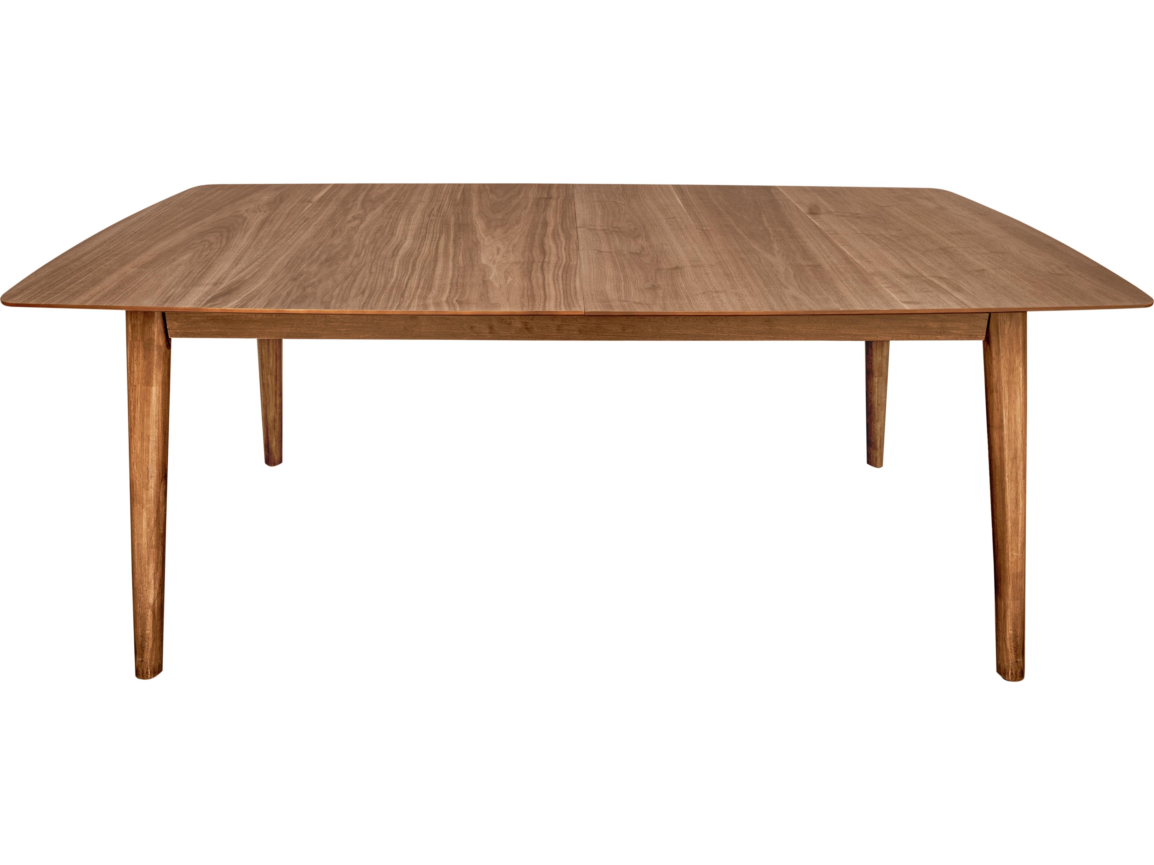 Unique Furniture Sedona Extendable Rectangular Wood Walnut Dining Table