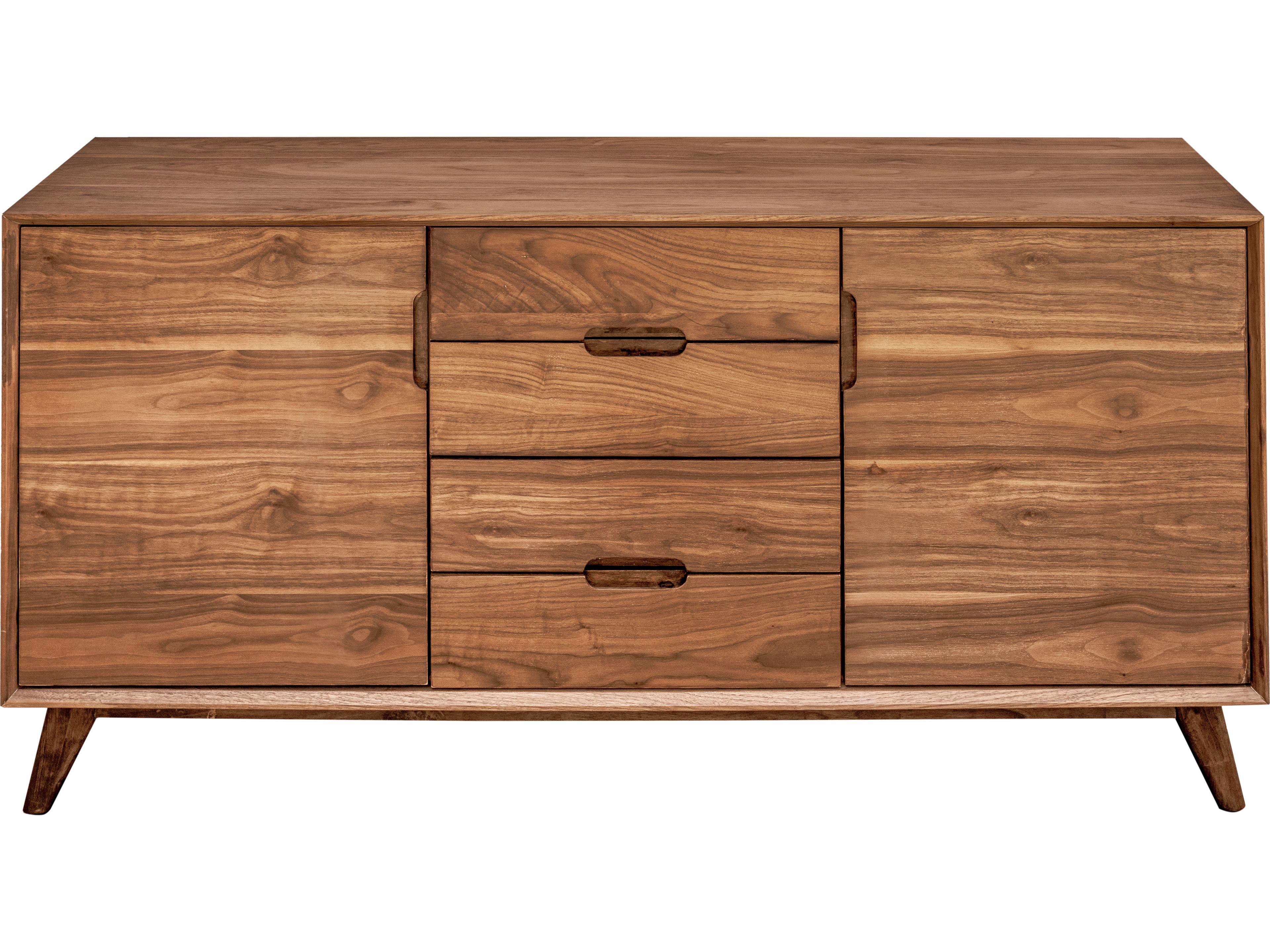 Unique Furniture Sedona 63" Walnut Wood Sideboard