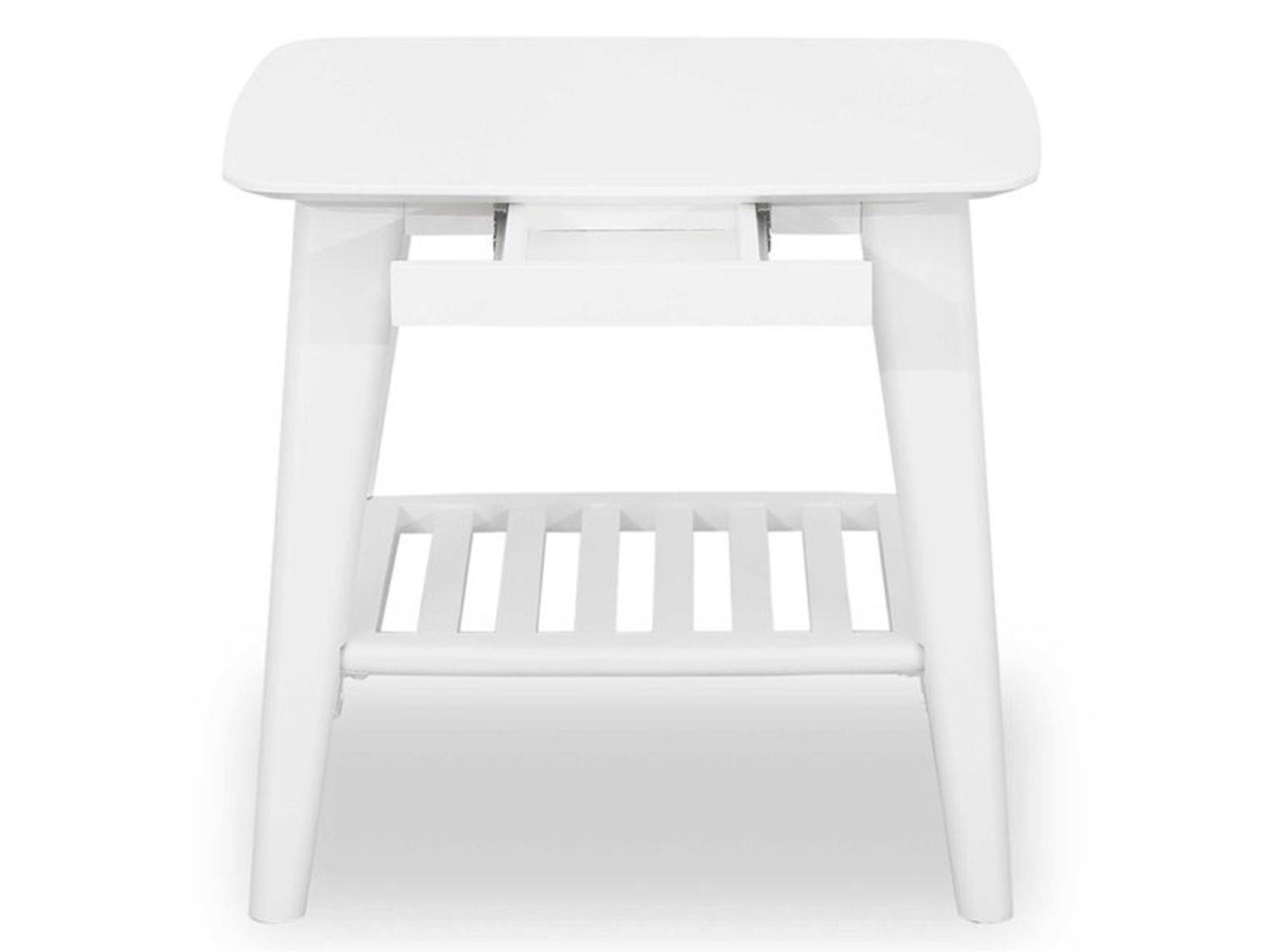 Unique Furniture Sedona 1-Drawer Rubberwood Nightstand