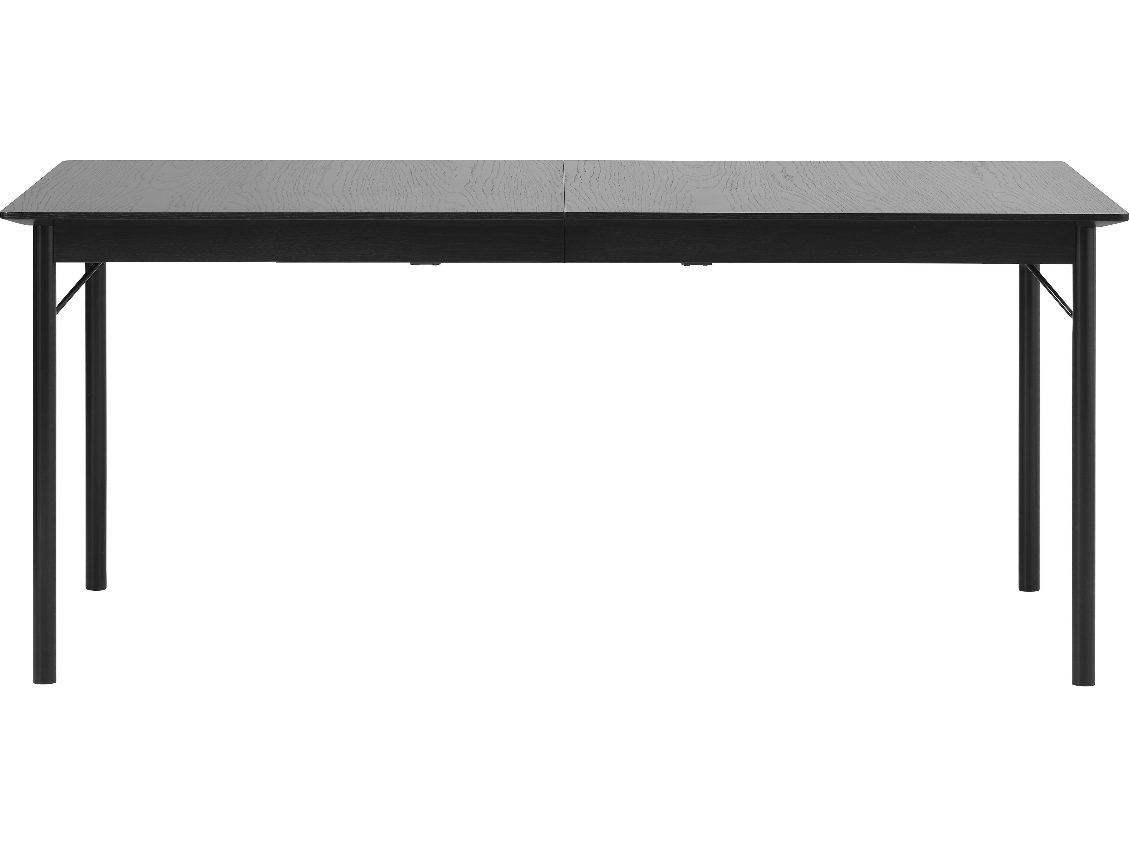 Unique Furniture Siena Savona Rectangular Wood Black Oak Dining Table