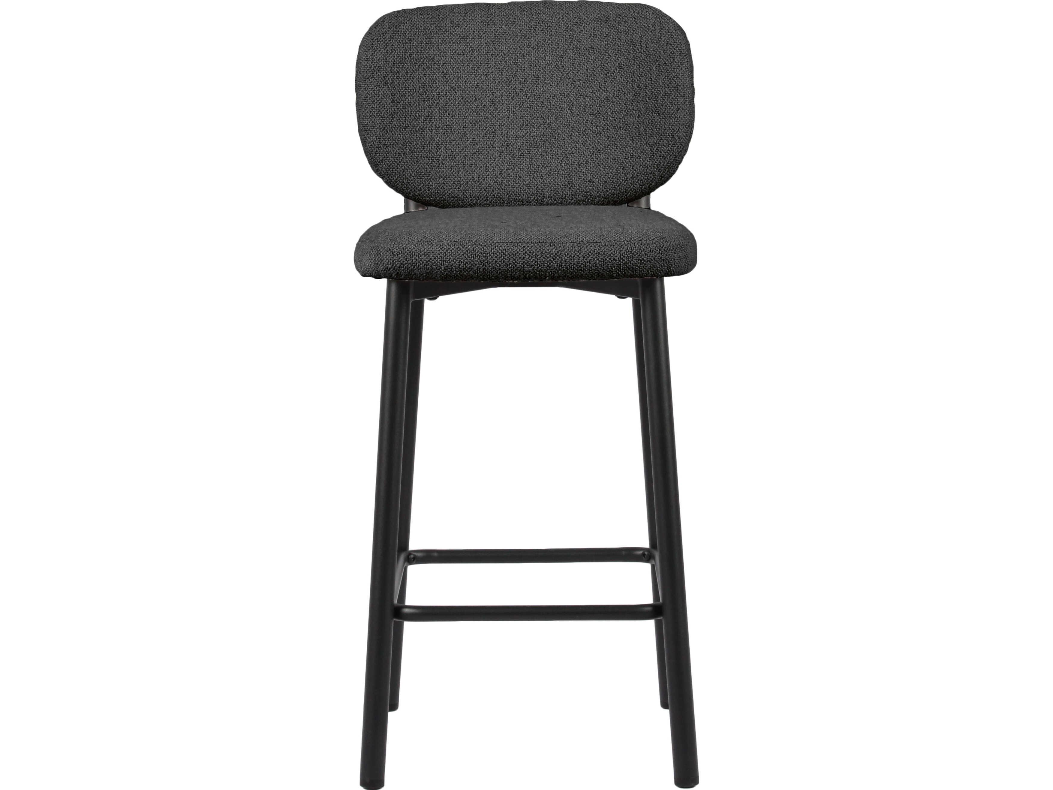 Unique Furniture Chairs Cedar Gray Upholstered Counter Stool Set of 2