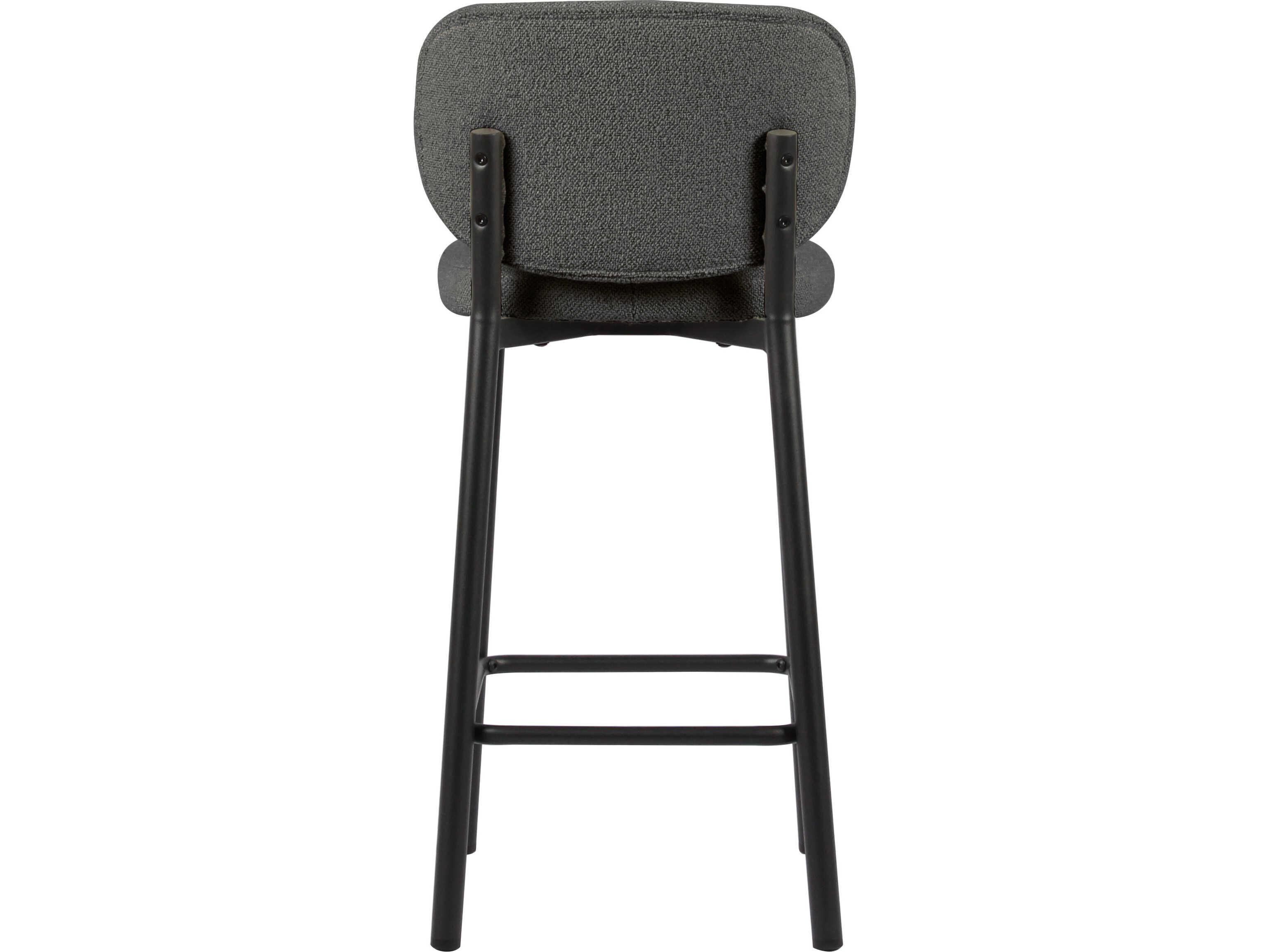 Unique Furniture Chairs Cedar Gray Upholstered Counter Stool Set of 2