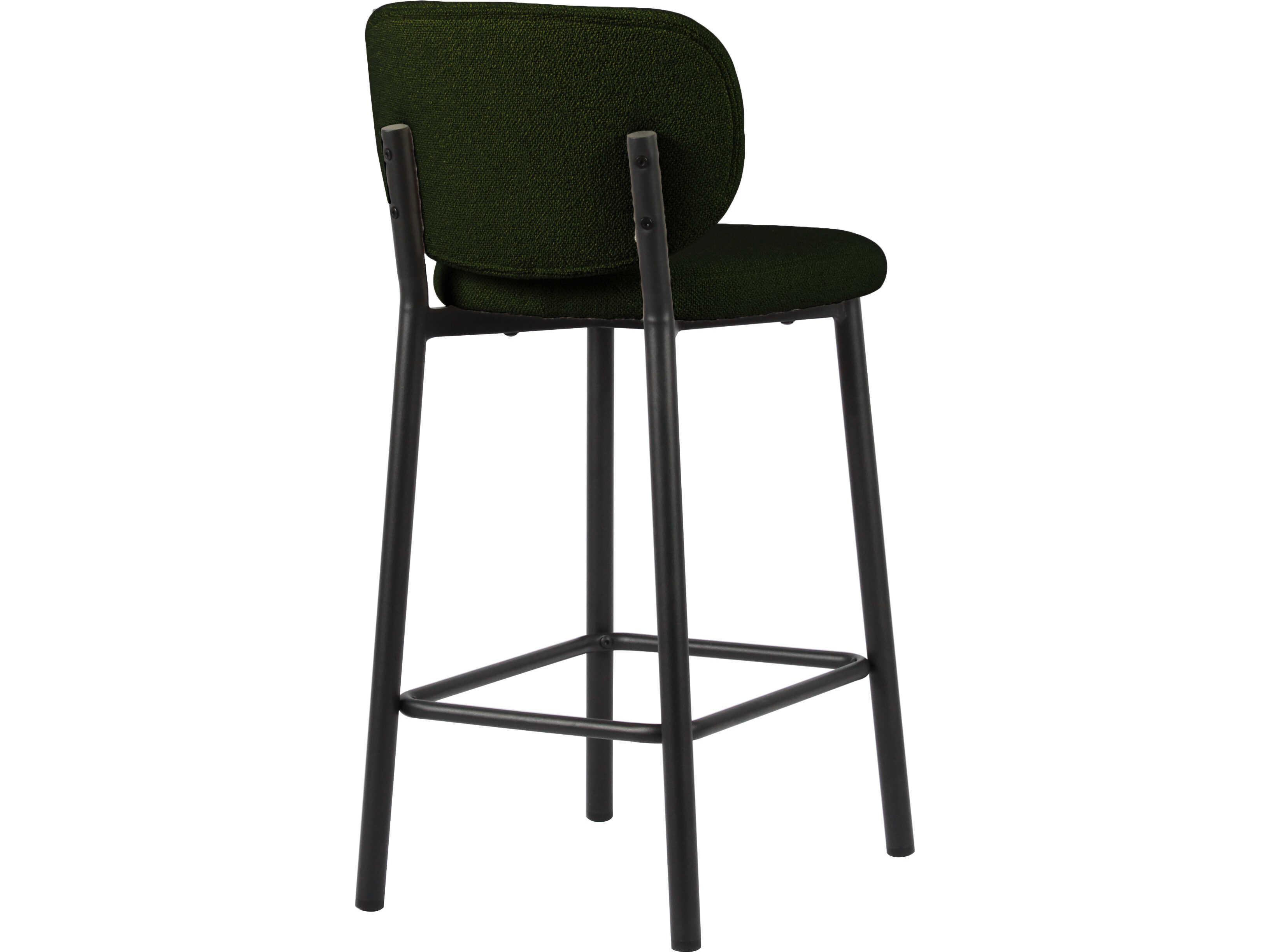 Unique Furniture Chairs Forest Green Upholstered Counter Stool Set of 2