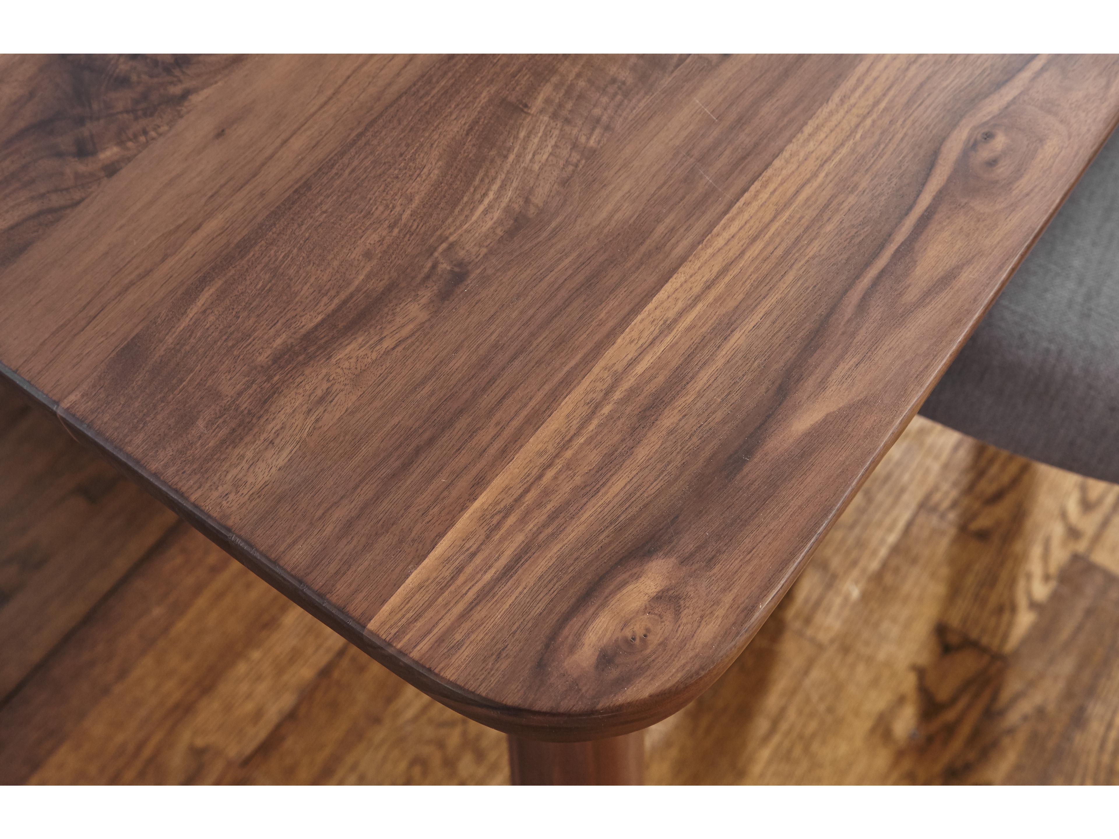 Unique Furniture Tahoe Rectangular Wood Walnut Dining Table