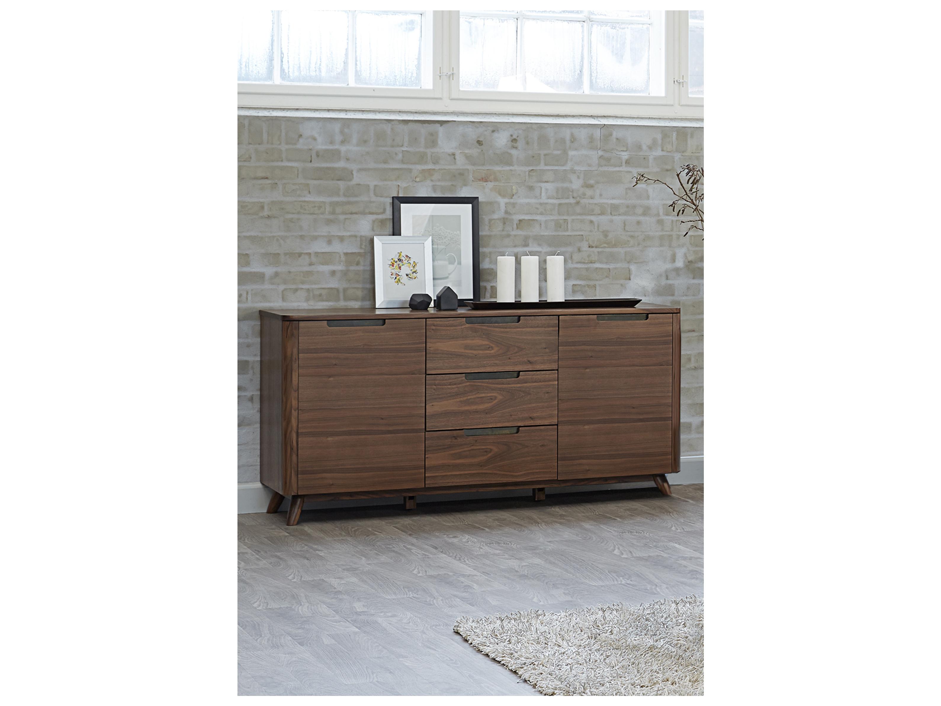 Unique Furniture Tahoe 63" Walnut Wood Sideboard