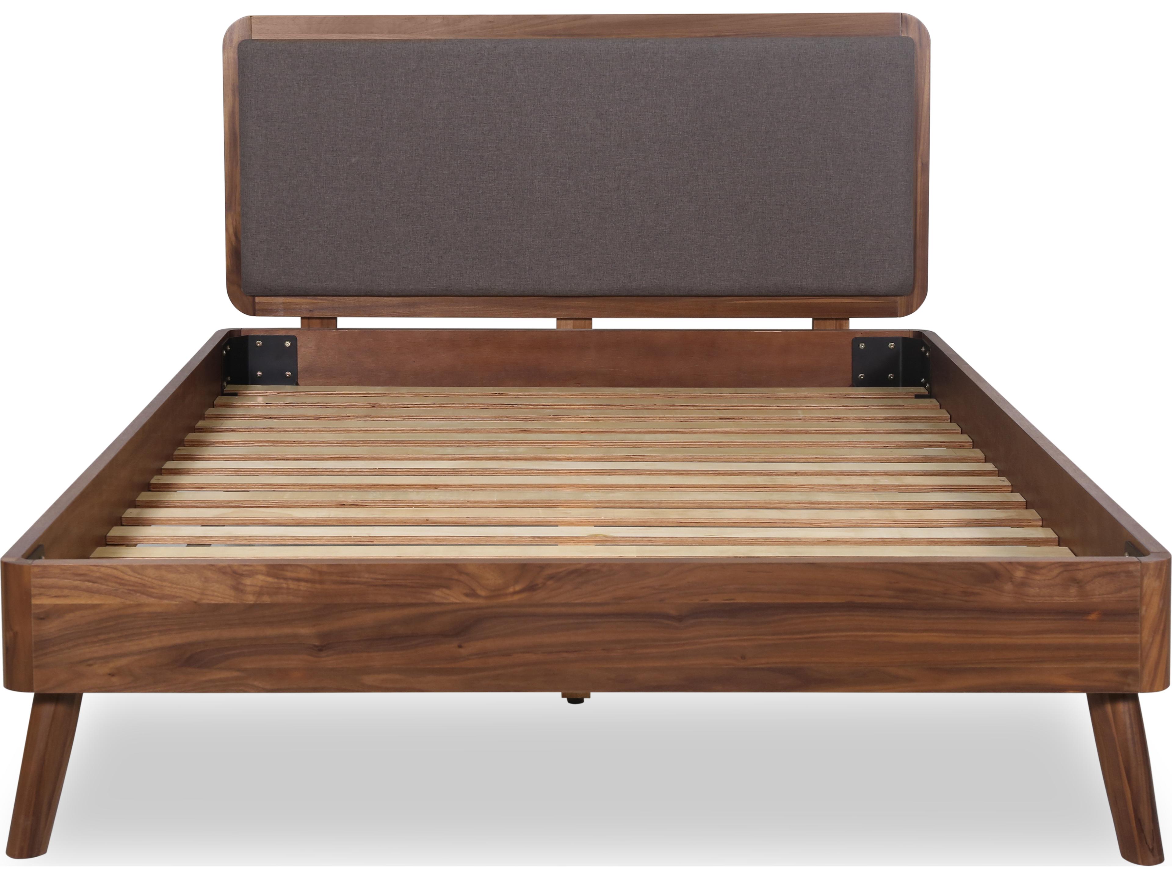 Unique Furniture Tahoe Walnut Brown Wood King Platform Bed