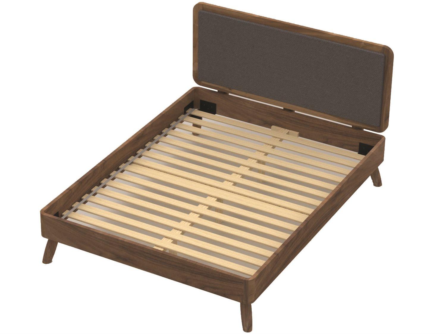 Unique Furniture Tahoe Walnut Brown Wood King Platform Bed