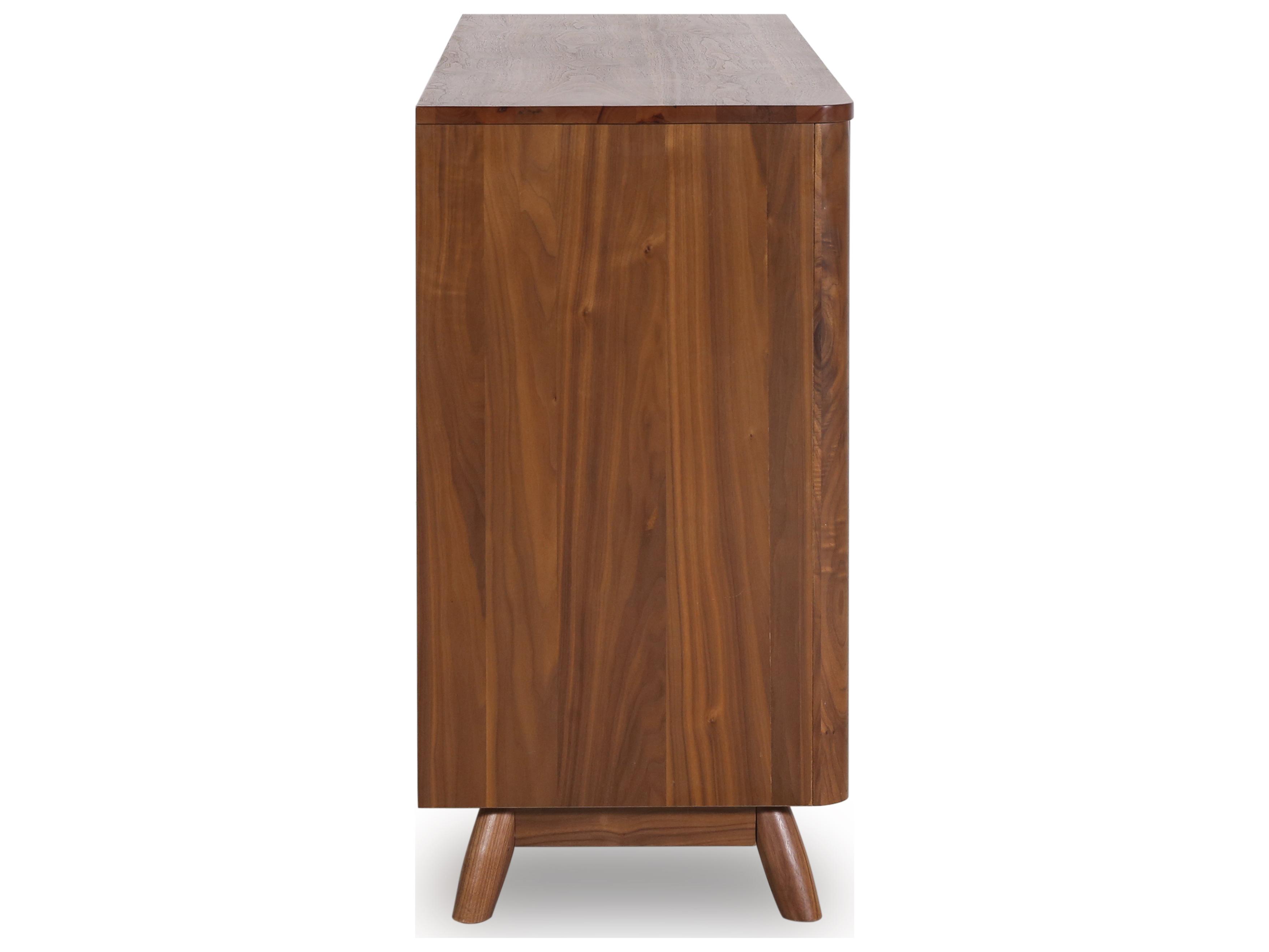 Unique Furniture Tahoe 6-Drawers Brown Walnut Wood Double Dresser