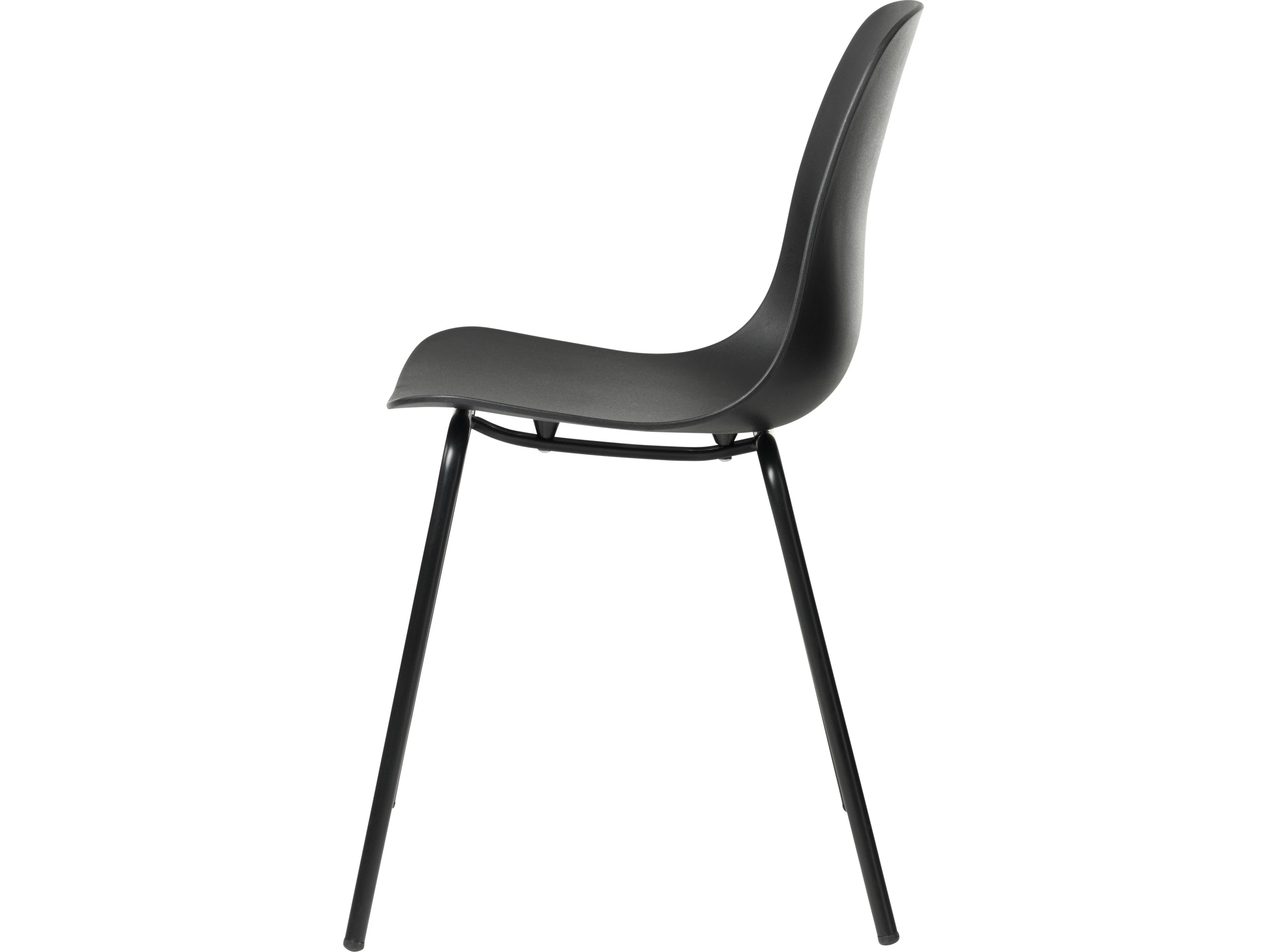 Unique Furniture Whitby Black Armless Dining Chair Set of 2