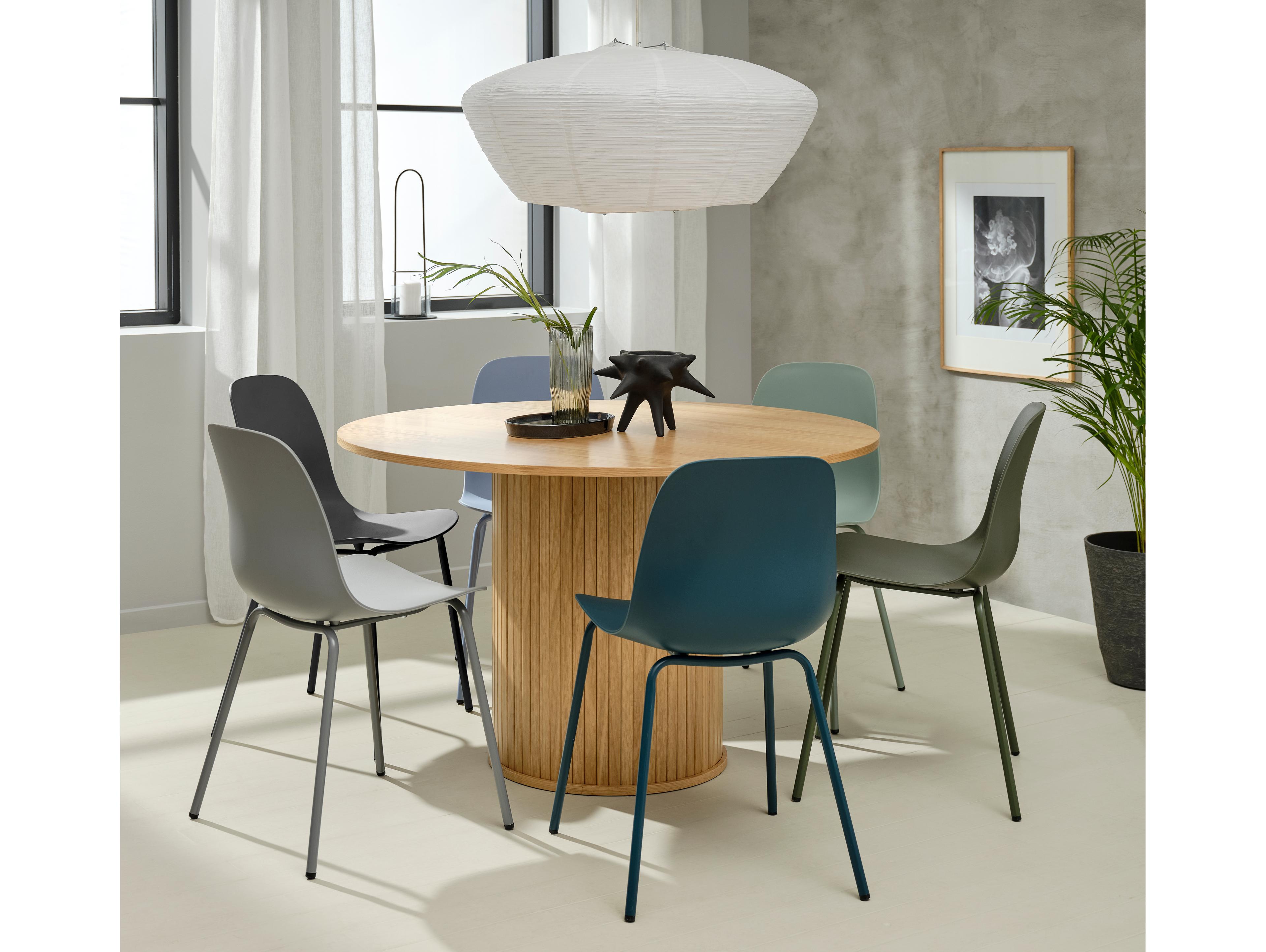 Unique Furniture Whitby Black Armless Dining Chair Set of 2