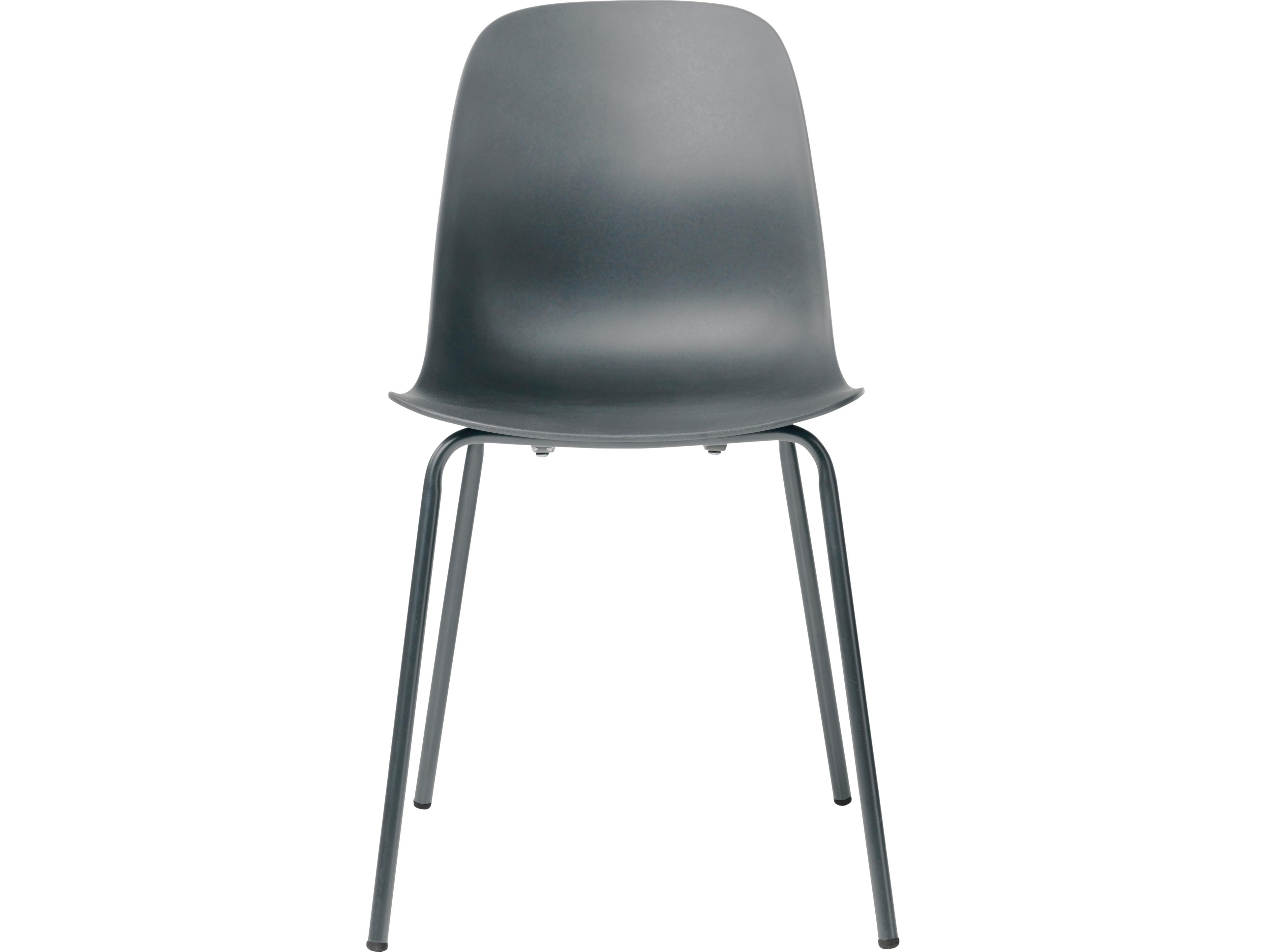 Unique Furniture Whitby Chairs Gray Armless Dining Chair Set of 2