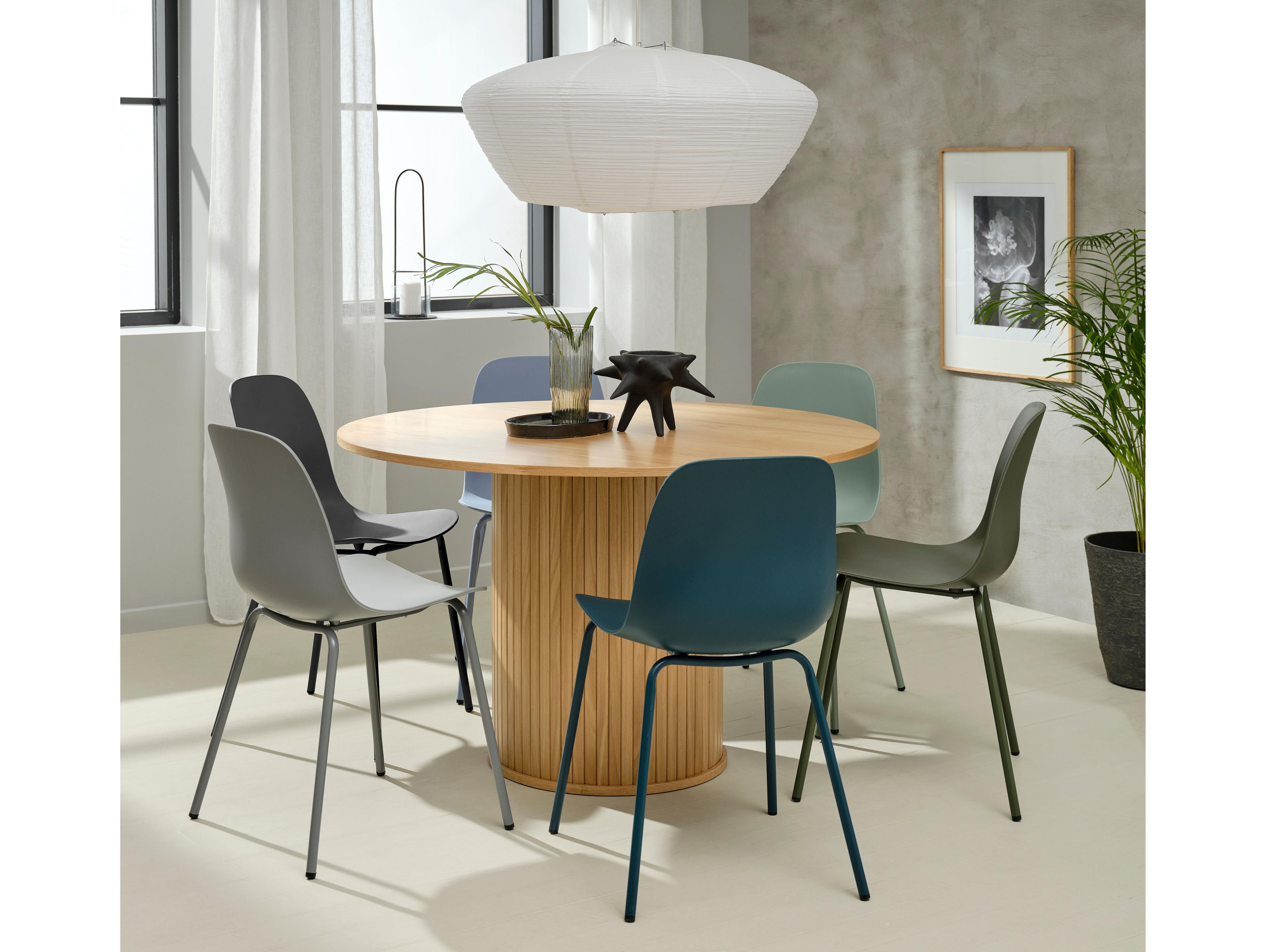 Unique Furniture Whitby Chairs Gray Armless Dining Chair Set of 2