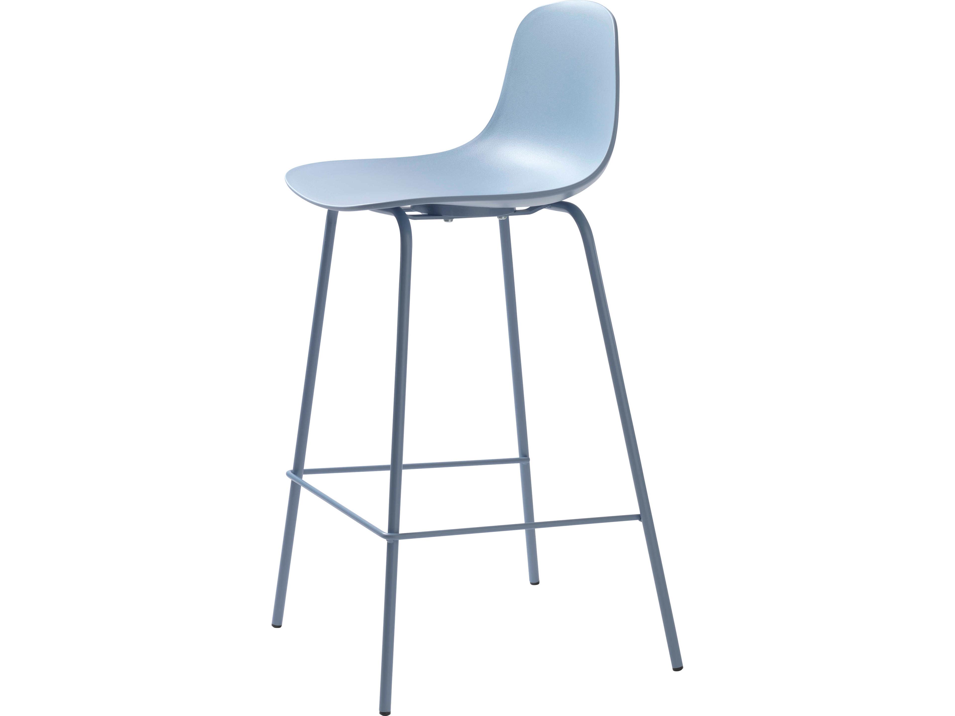 Unique Furniture Chairs Dusty Blue Counter Stool Set of 2