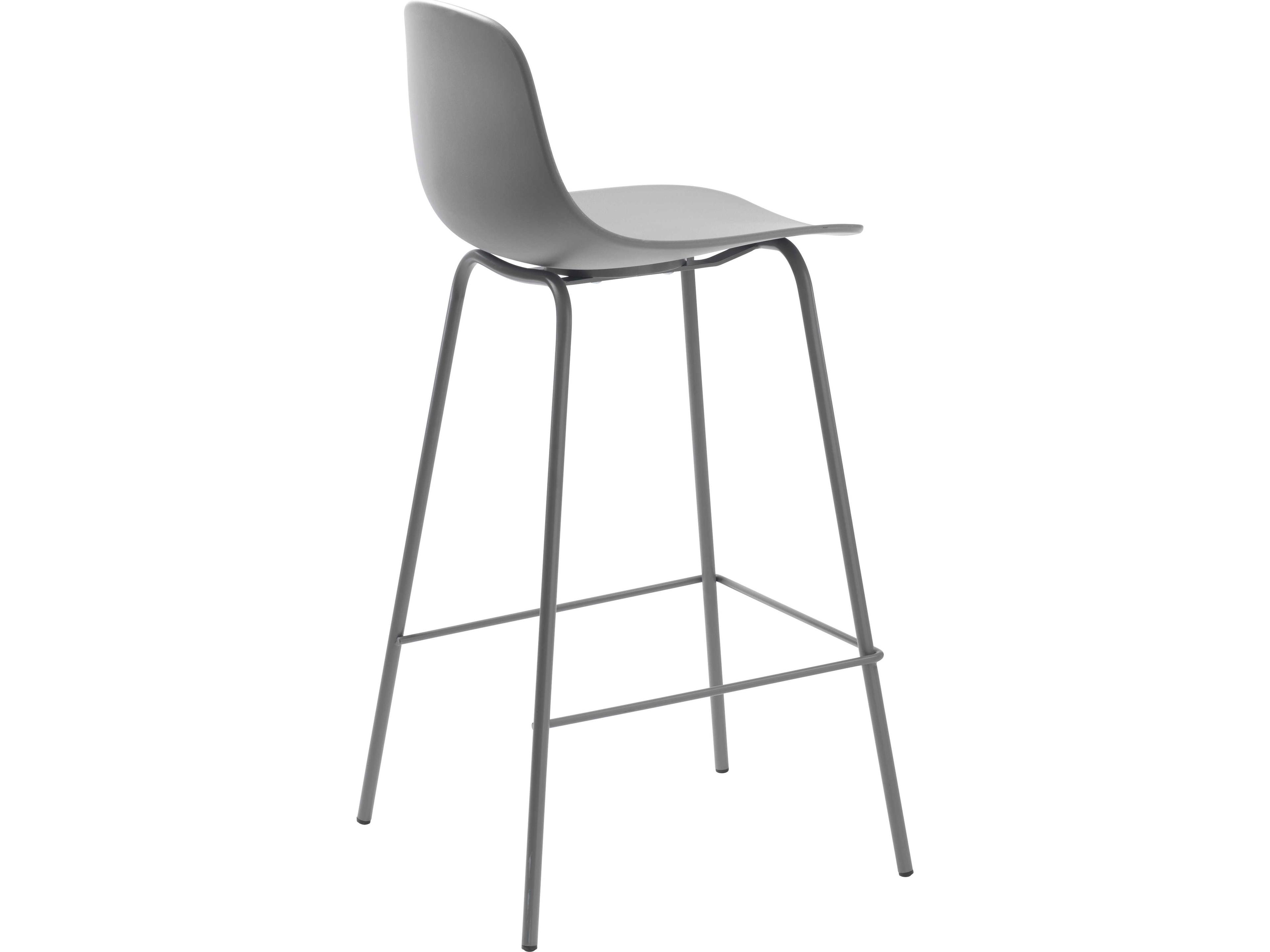 Unique Furniture Chairs Gray Counter Stool Set of 2