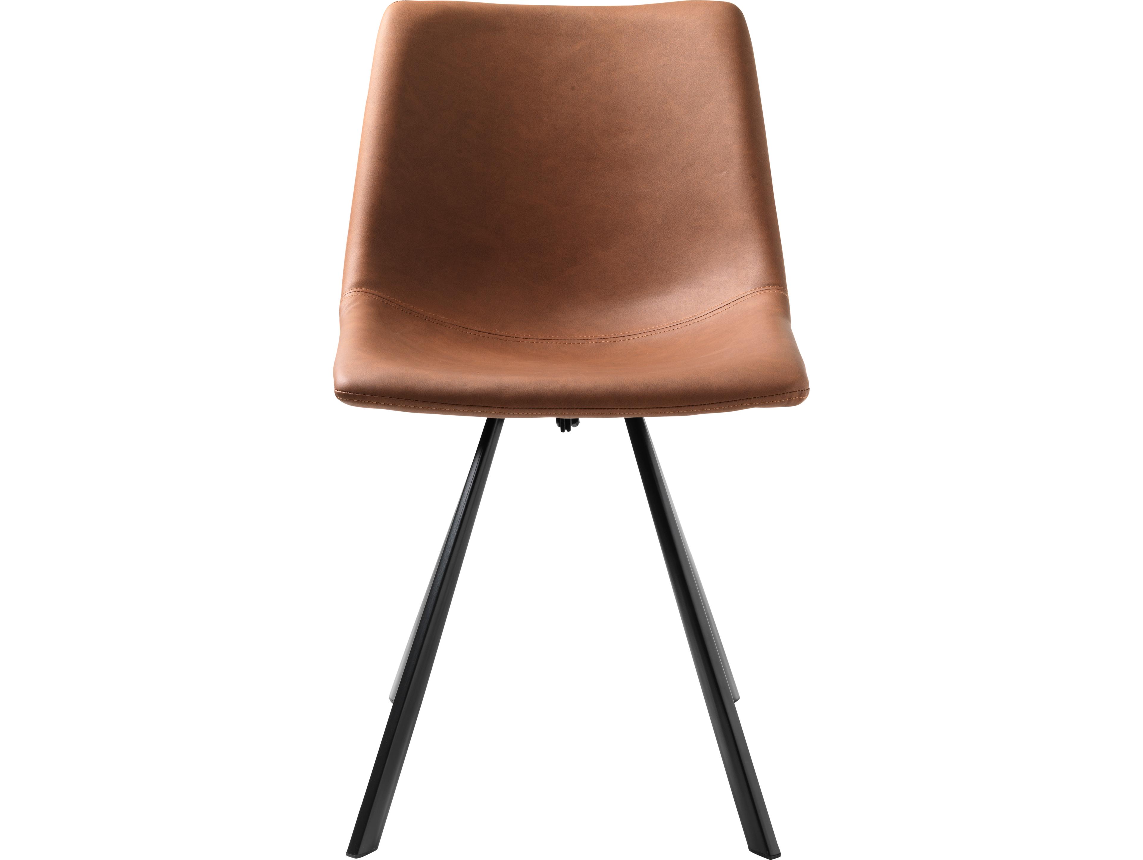 Unique Furniture Yukon Brown Upholstered Armless Dining Chair Set of 2