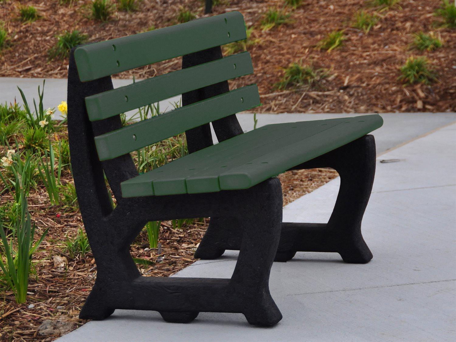 Frog Furnishings Brooklyn Recycled Plastic 4 ft. Outdoor Patio Bench