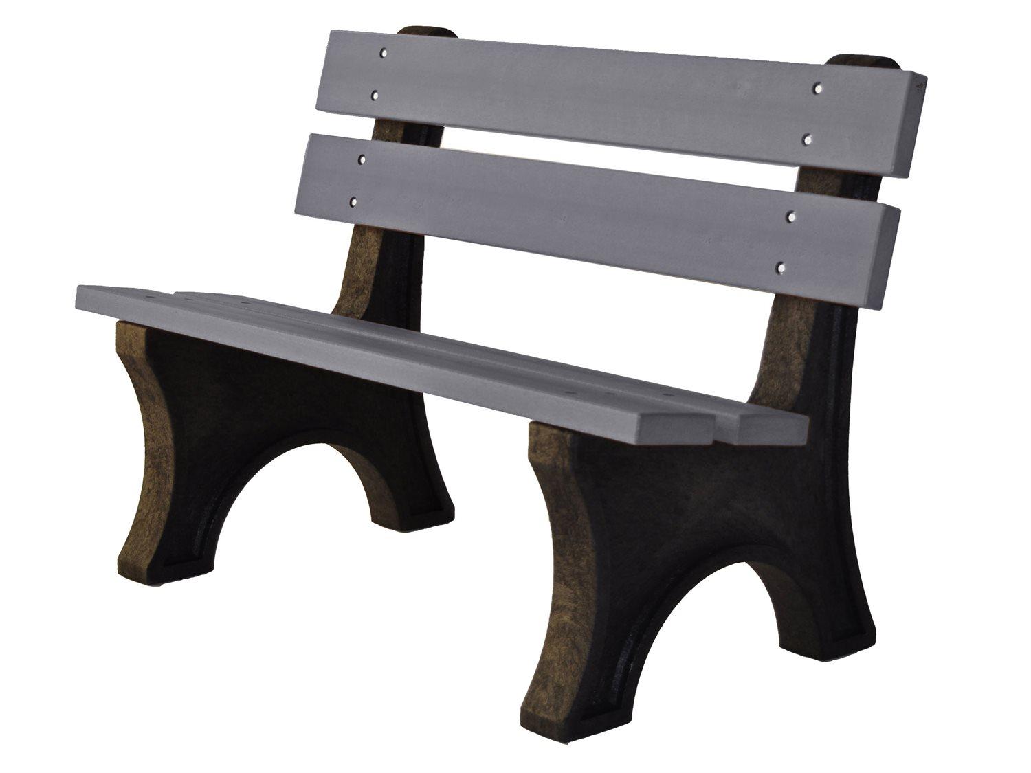 Frog Furnishings Colonial Recycled Plastic 4 ft. Patio Bench