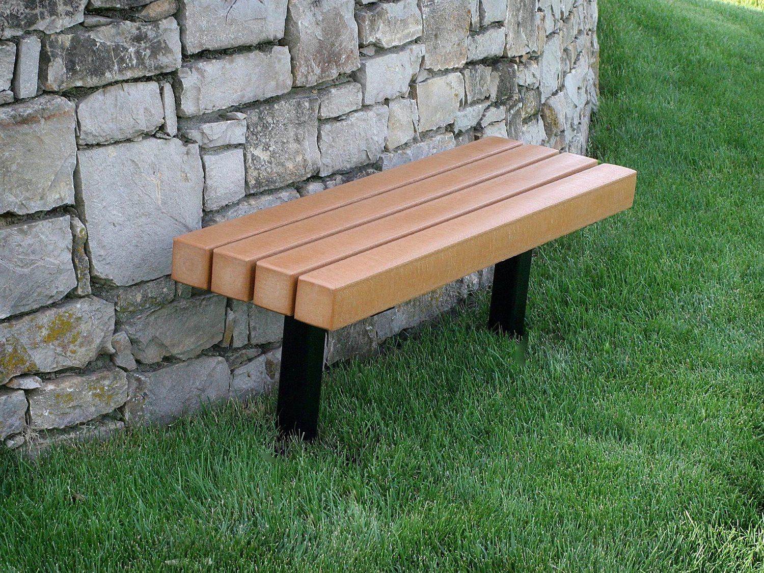 Frog Furnishings Trailside Steel 4 ft. Outdoor Bench