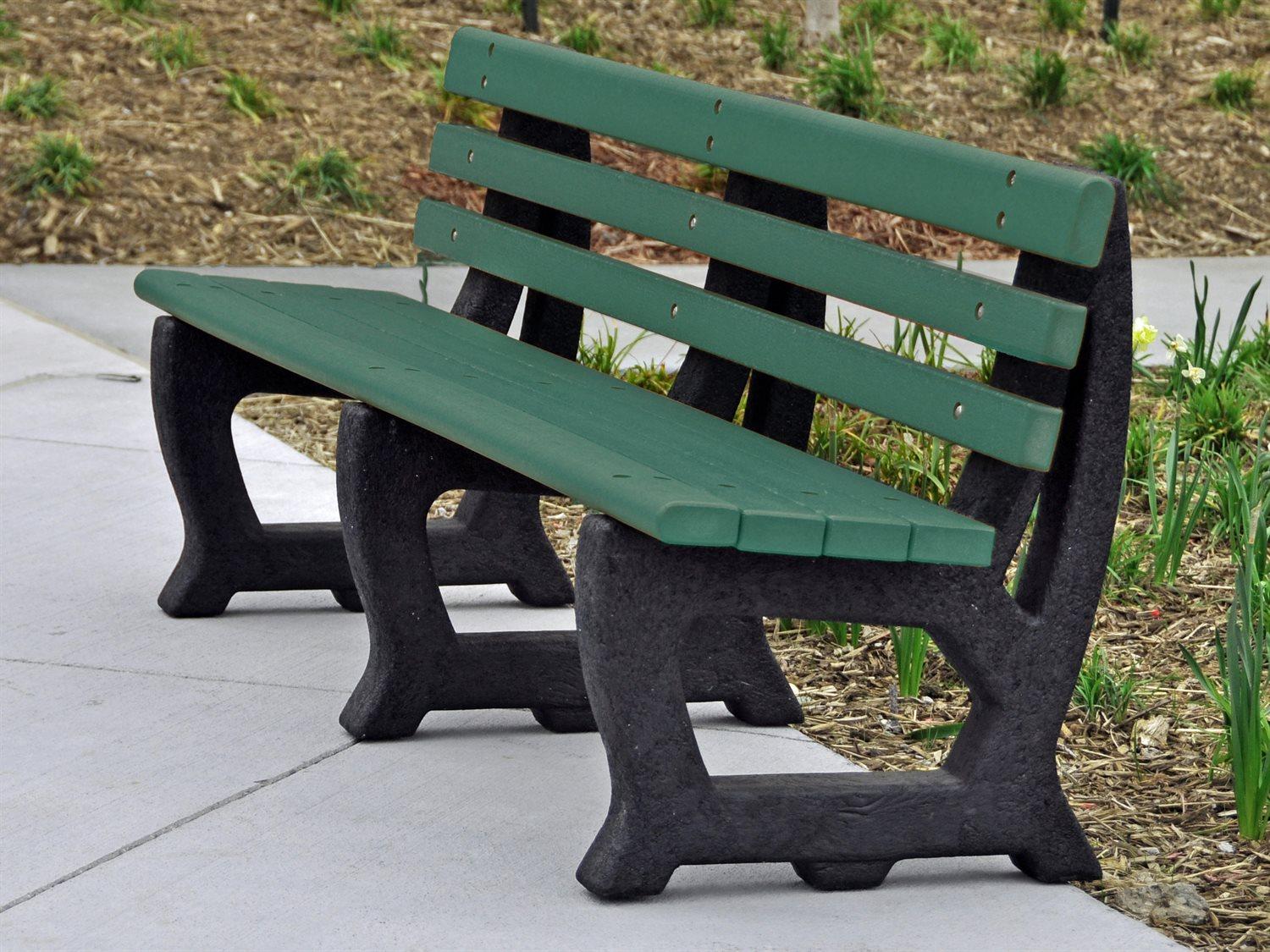 Frog Furnishings Brooklyn Recycled Plastic 6 ft. Patio Bench