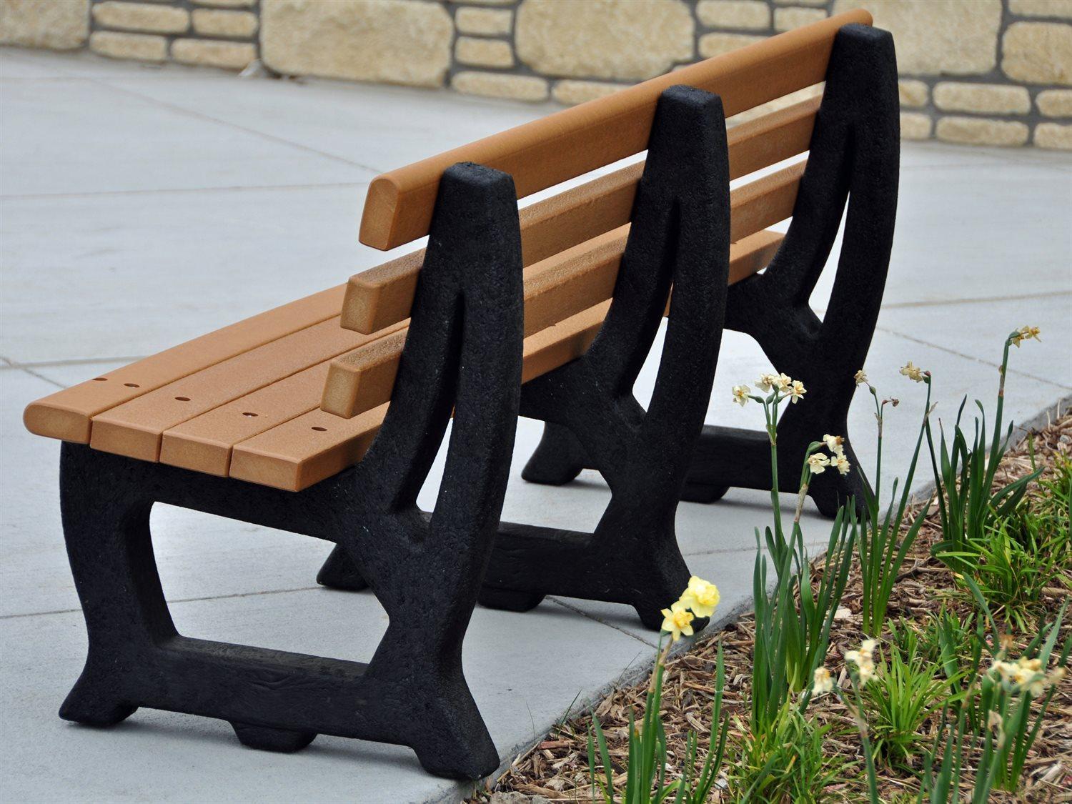 Frog Furnishings Brooklyn Recycled Plastic 6 ft. Patio Bench