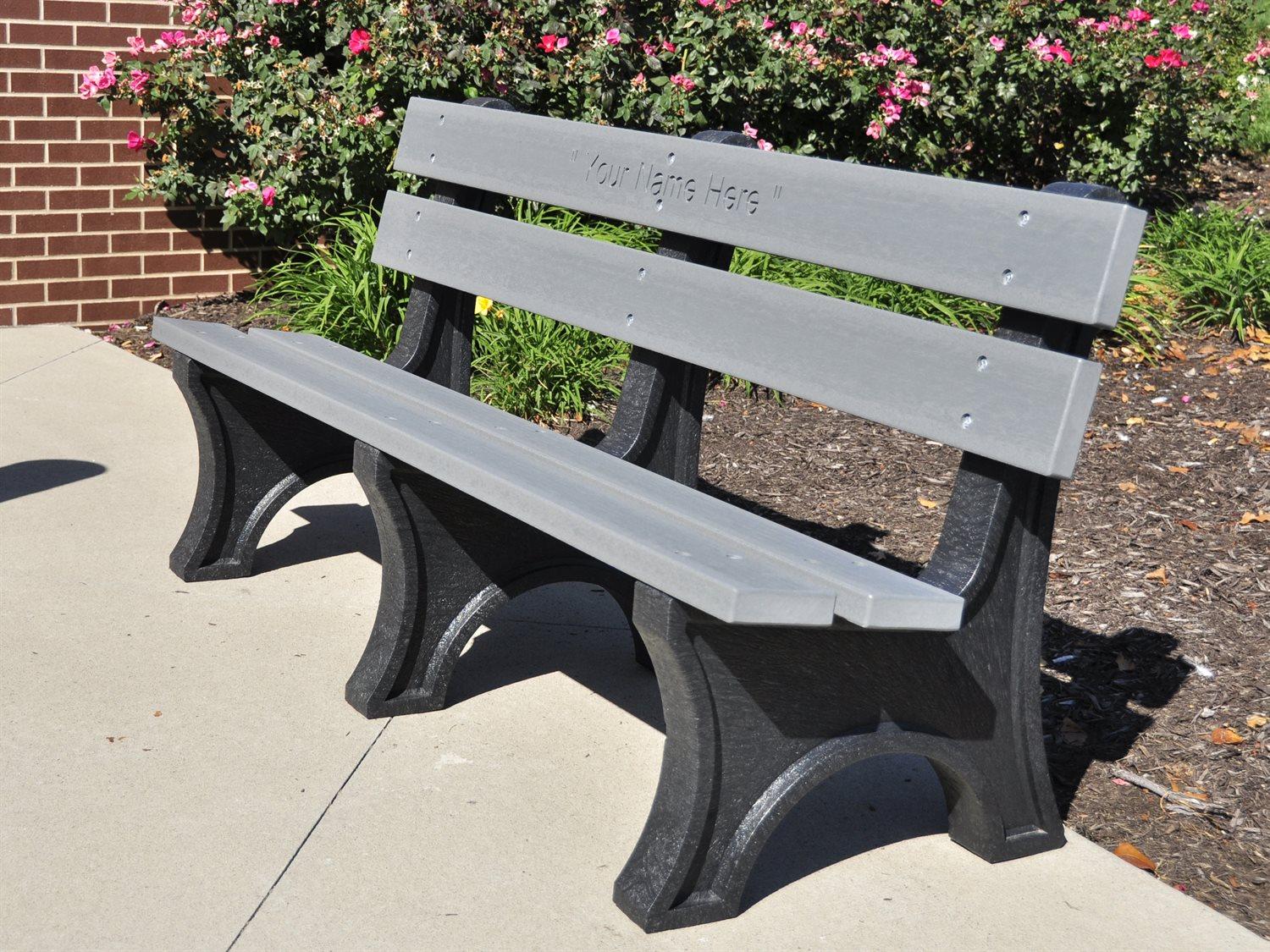 Frog Furnishings Colonial Recycled Plastic 6 ft. Outdoor Bench