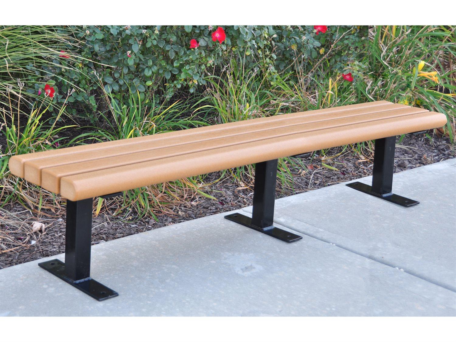 Frog Furnishings Creekside Steel 6 ft. Patio Bench