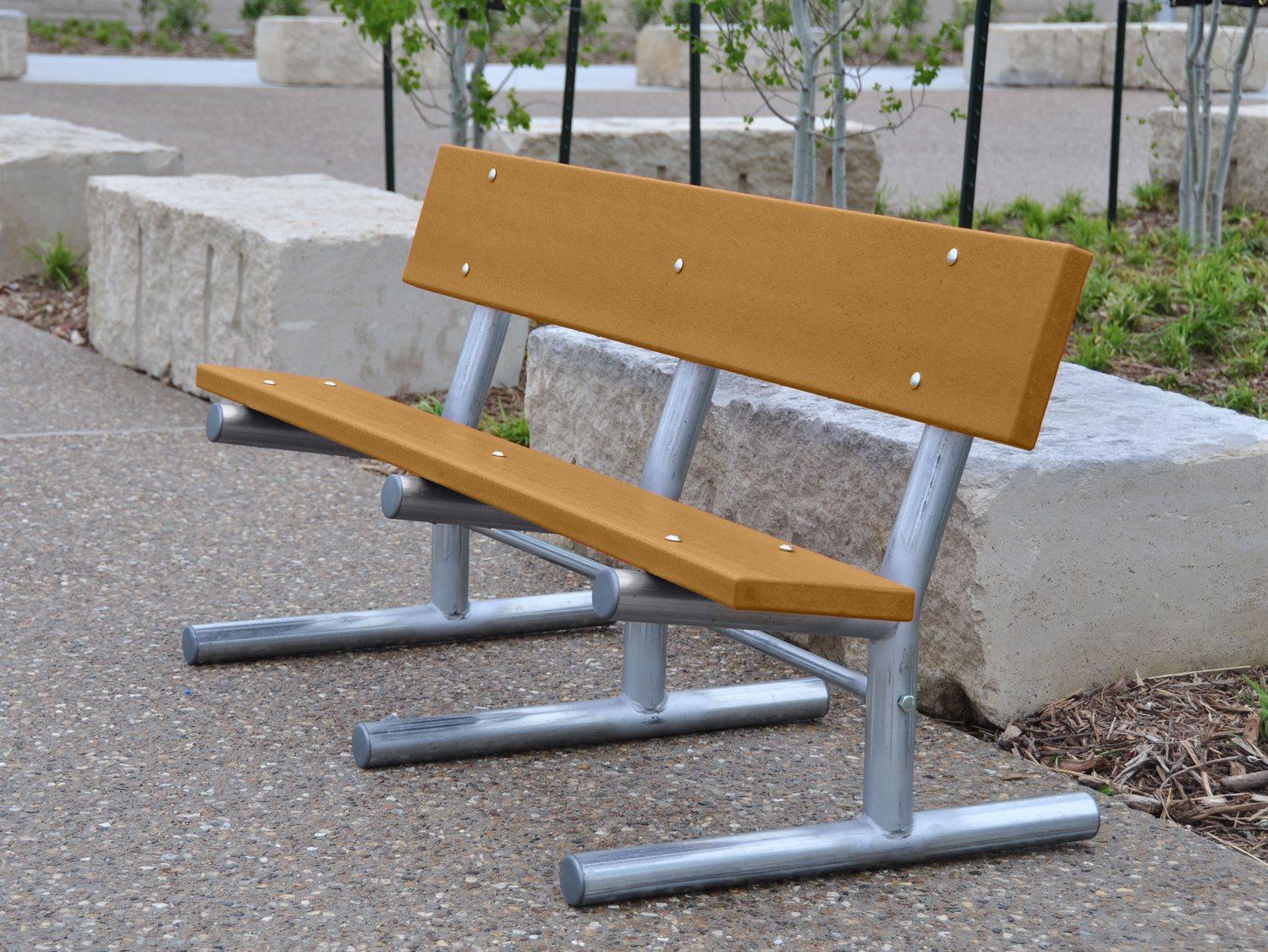 Frog Furnishings Madison Steel 6 ft. Portable Outdoor Patio Bench