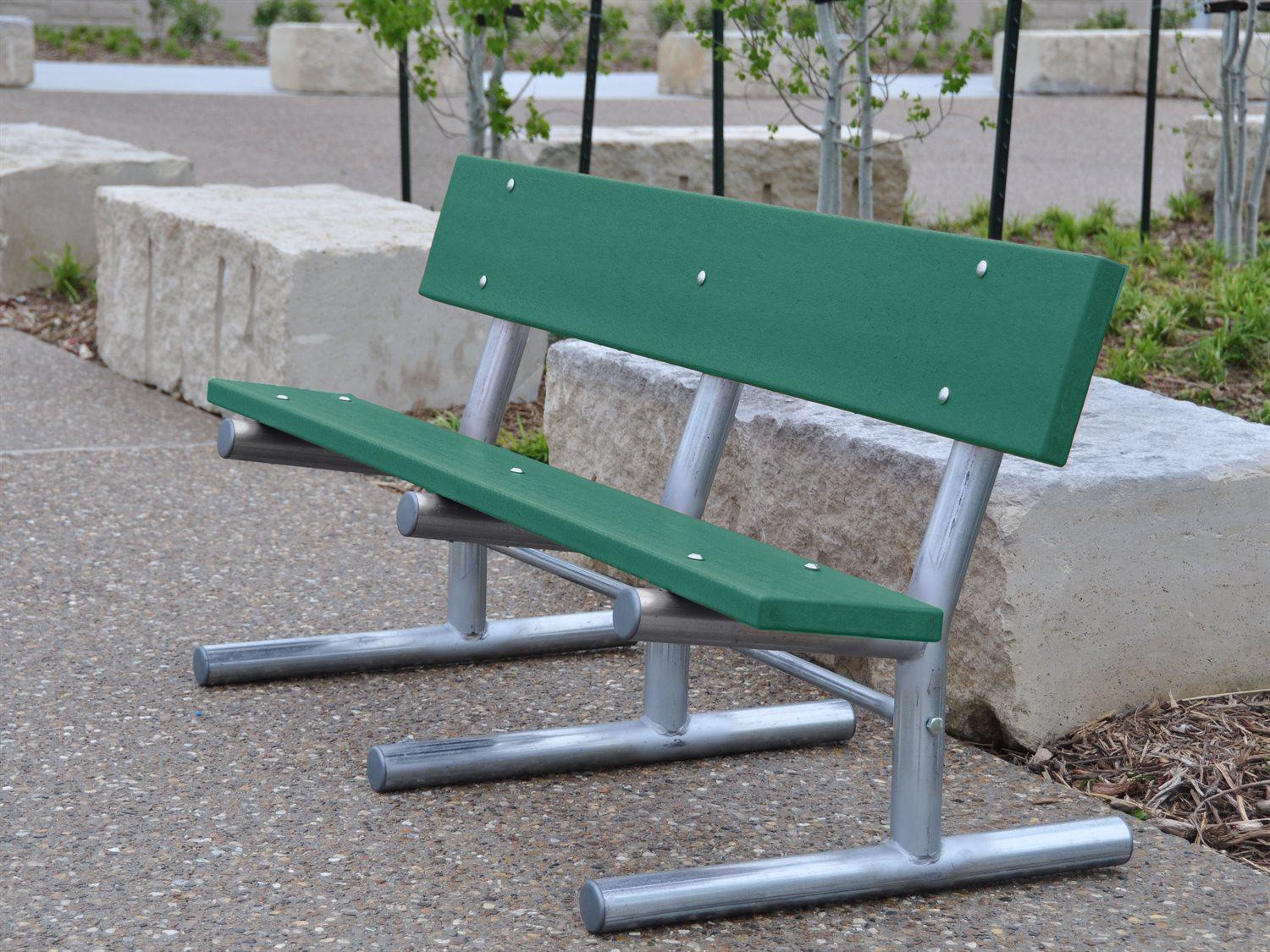 Frog Furnishings Madison Steel 6 ft. Portable Outdoor Patio Bench