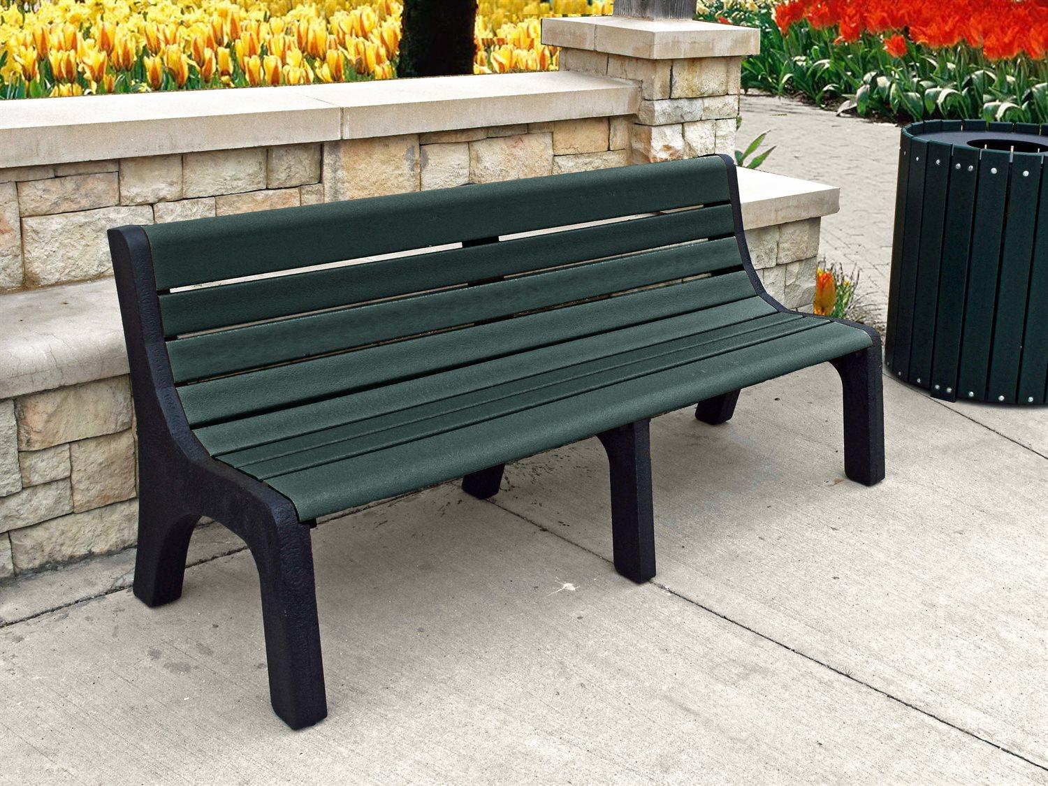 Frog Furnishings Newport Recycled Plastic 6 ft. Outdoor Bench