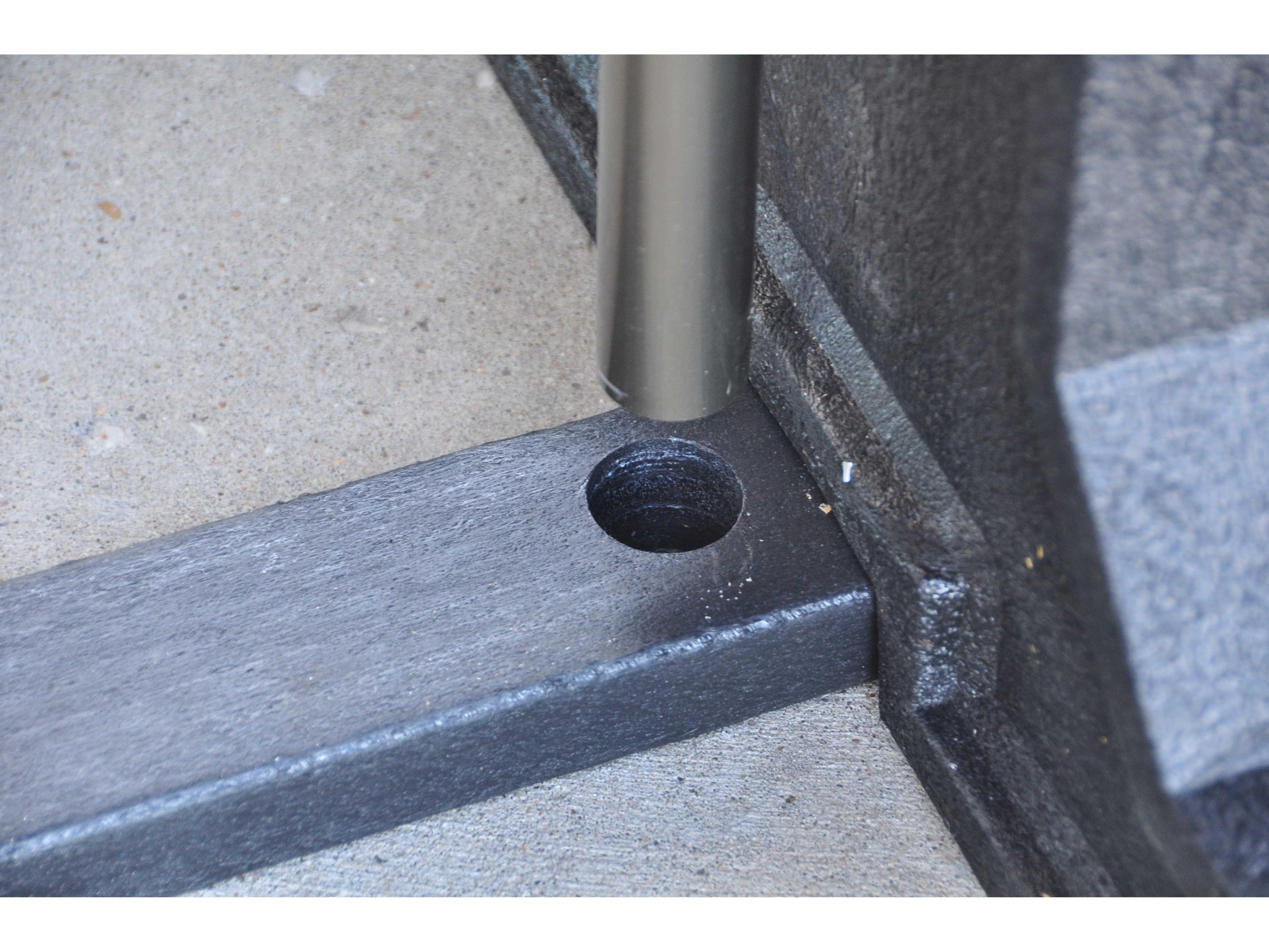 Frog Furnishings Park Place Recycled Plastic Rectangular Outdoor Patio Picnic Table