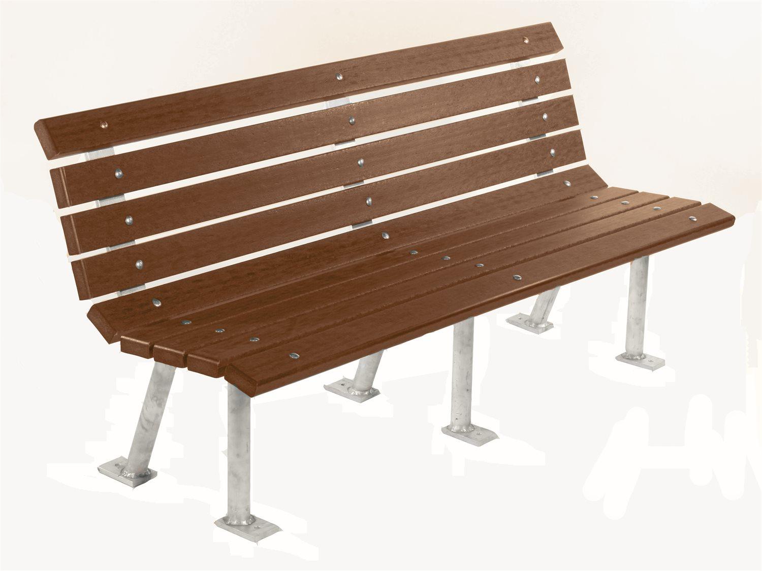 Frog Furnishings Saint Pete Aluminum 6 ft. Outdoor Patio Bench