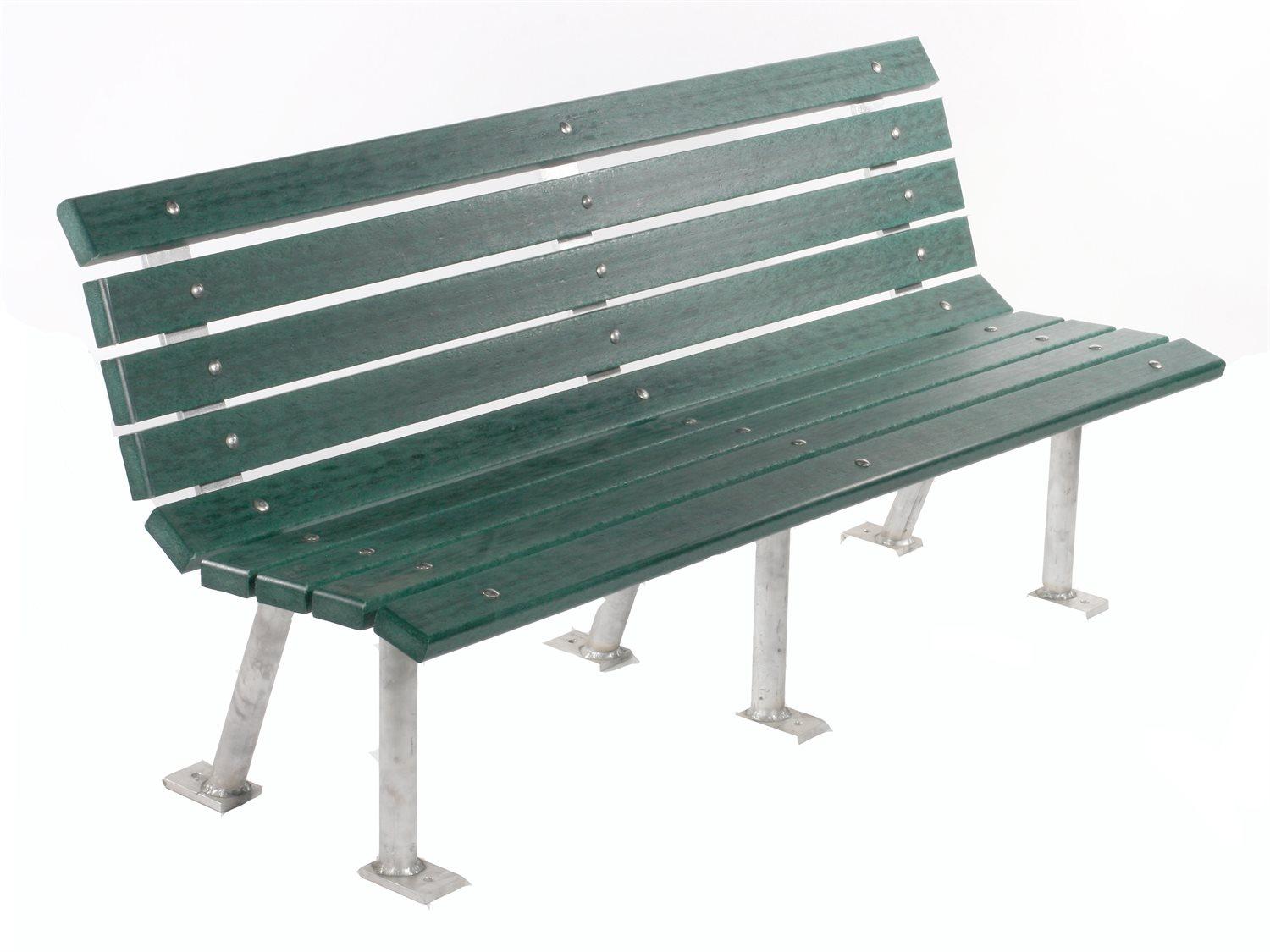 Frog Furnishings Saint Pete Aluminum 6 ft. Outdoor Patio Bench