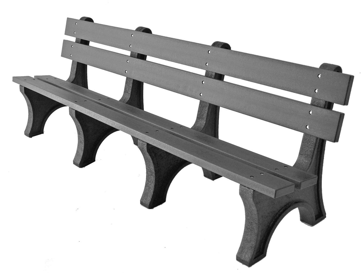 Frog Furnishings Colonial Recycled Plastic 8 ft. Outdoor Bench