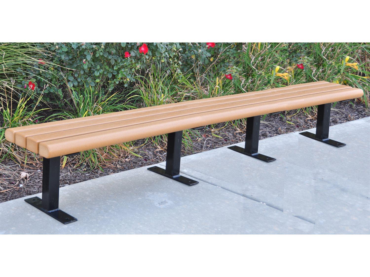 Frog Furnishings Creekside Steel 8 ft. Patio Bench