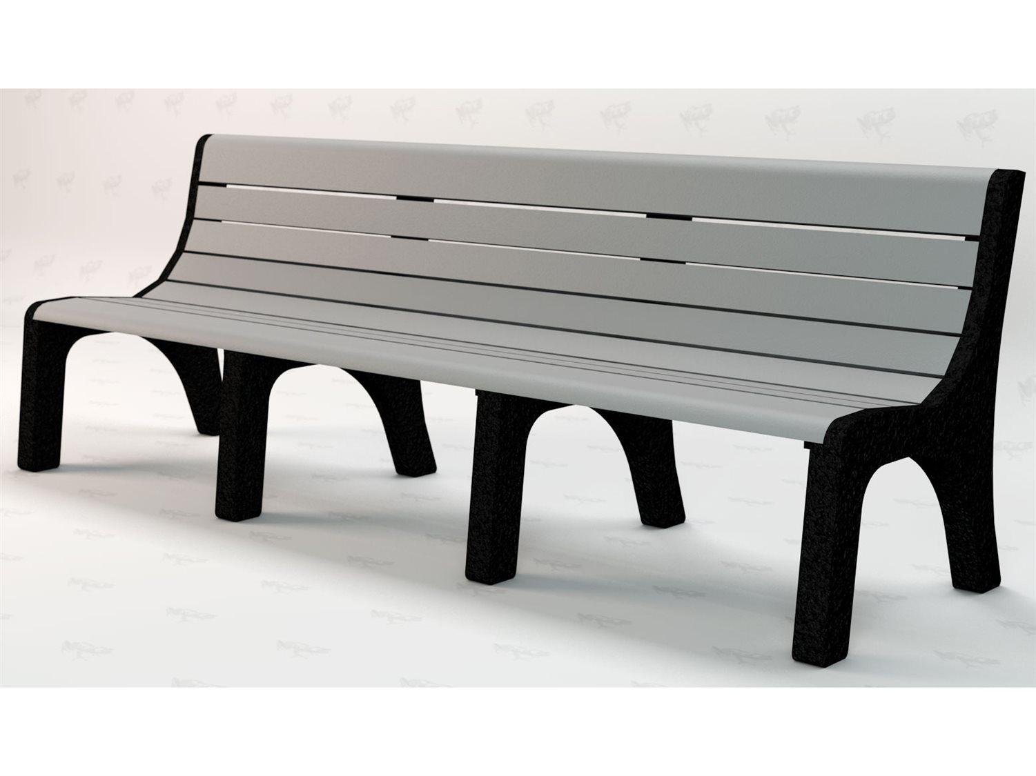 Frog Furnishings Newport Recycled Plastic 8 ft. Outdoor Bench