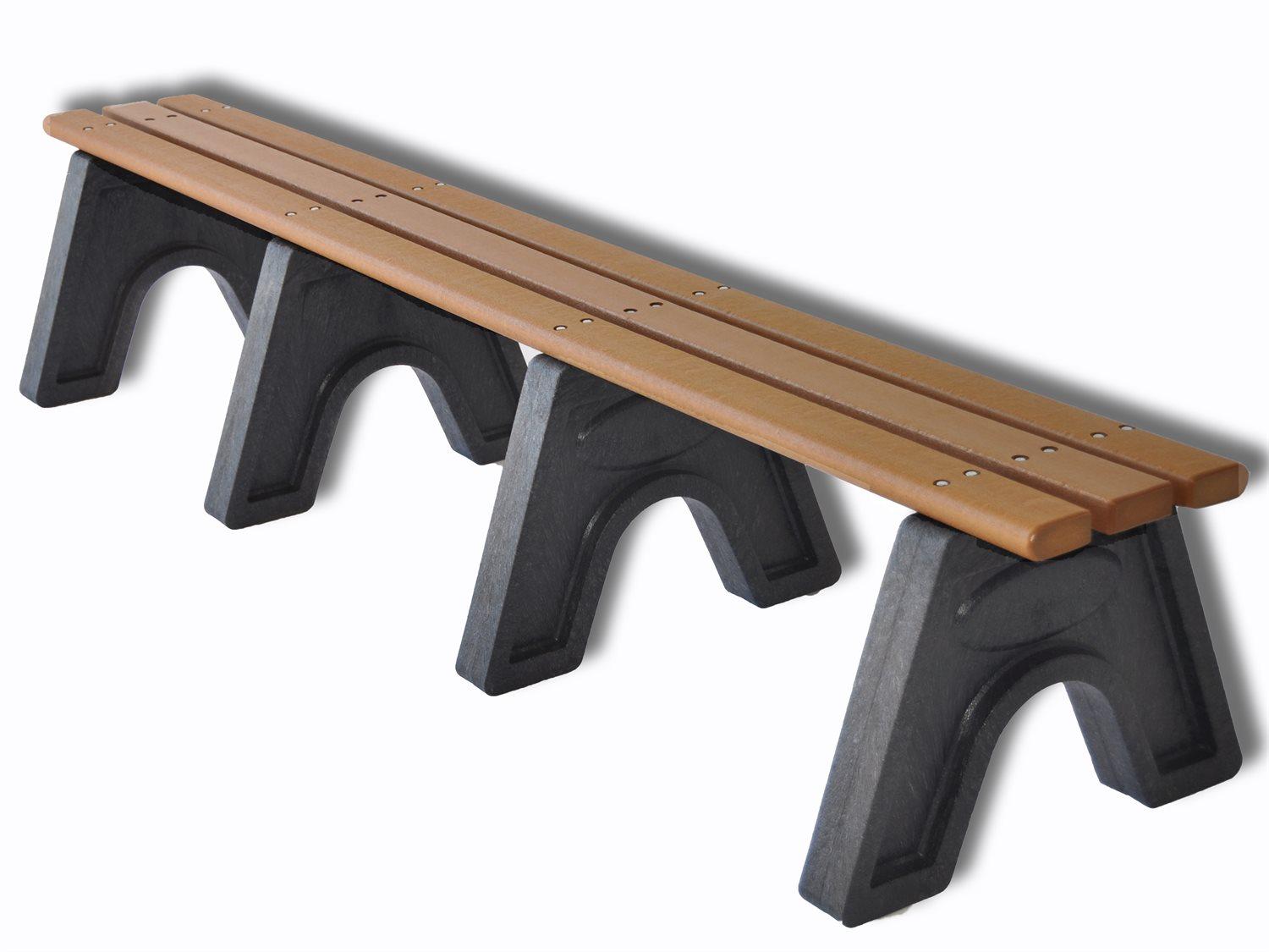 Frog Furnishings Sport Recycled Plastic 8 ft. Outdoor Patio Bench