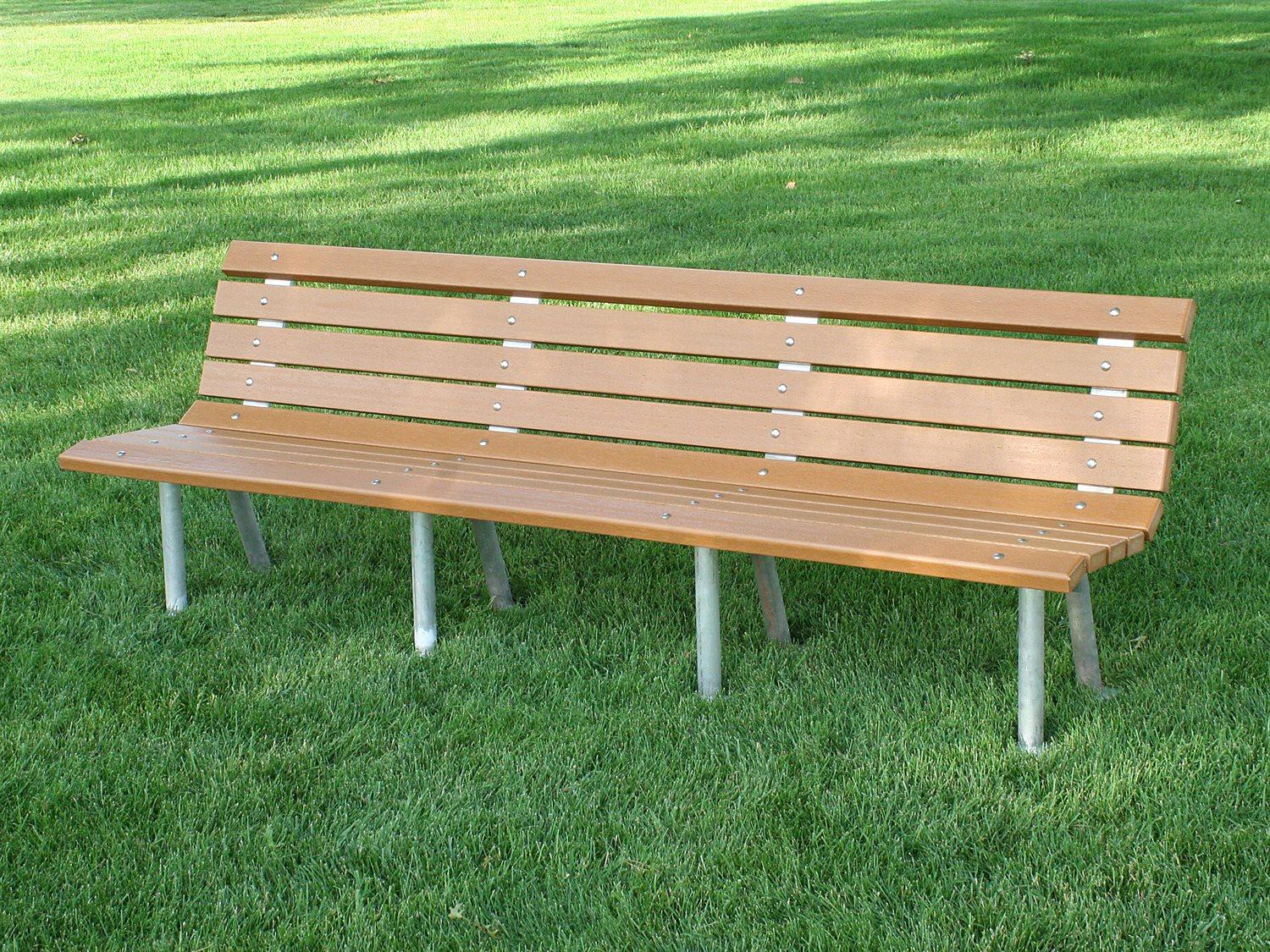 Frog Furnishings Saint Pete Aluminum 8 ft. Patio Bench