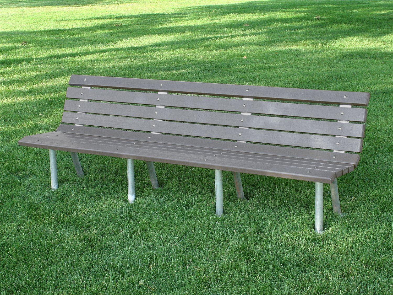 Frog Furnishings Saint Pete Aluminum 8 ft. Patio Bench