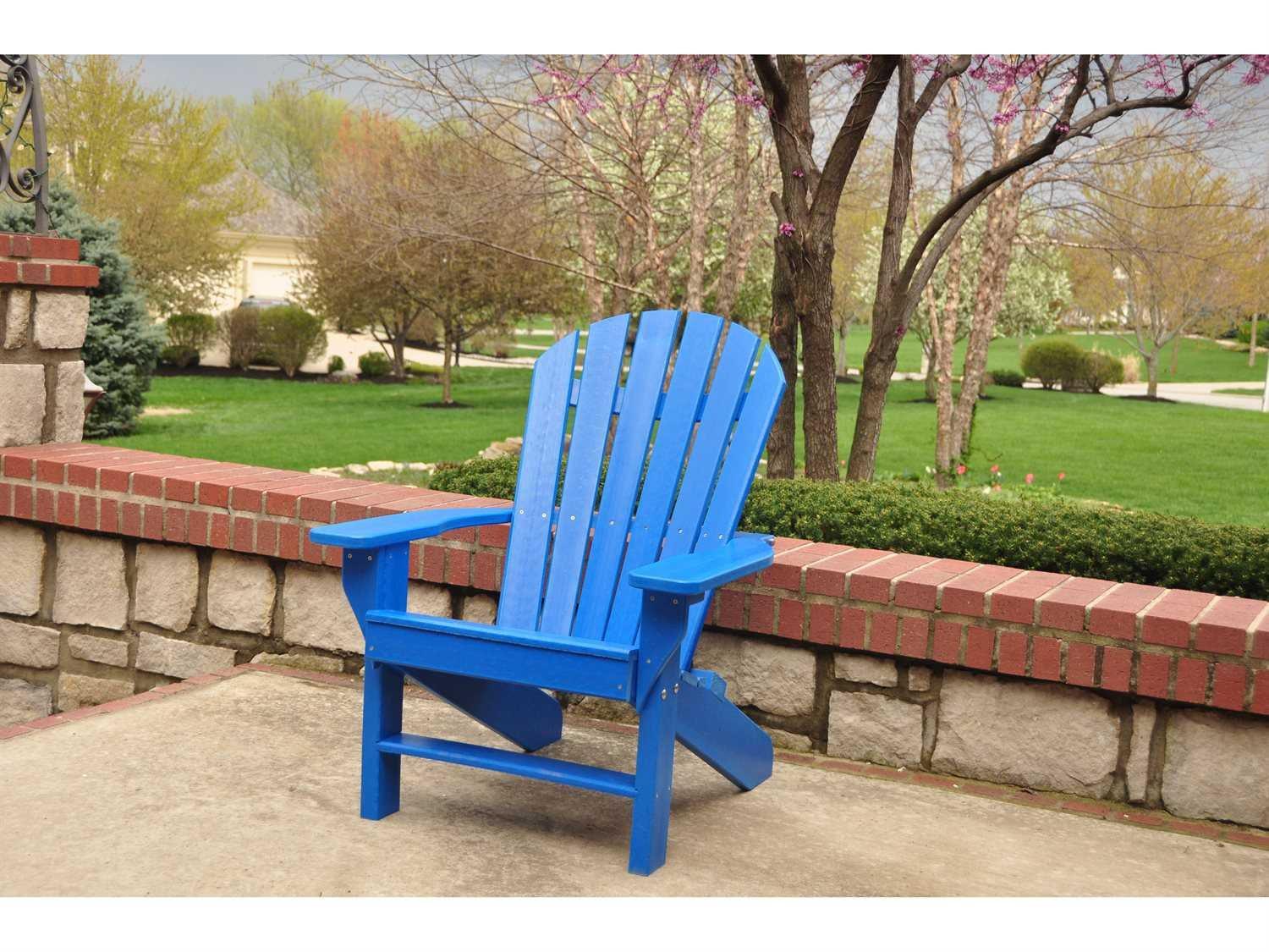 Frog Furnishings Adirondack Recycled Plastic Seaside Lounge Chair