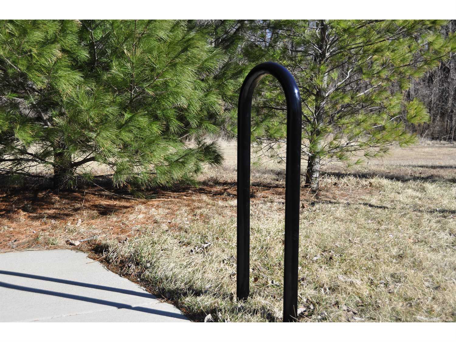 Frog Furnishings Steel 1 Loop Bike Rack In Ground