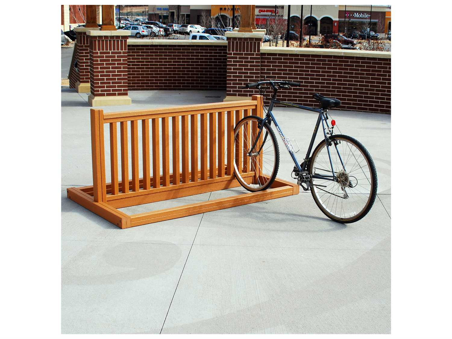 Frog Furnishings Recycled Plastic 6 ft. 10 Slot Bike Rack