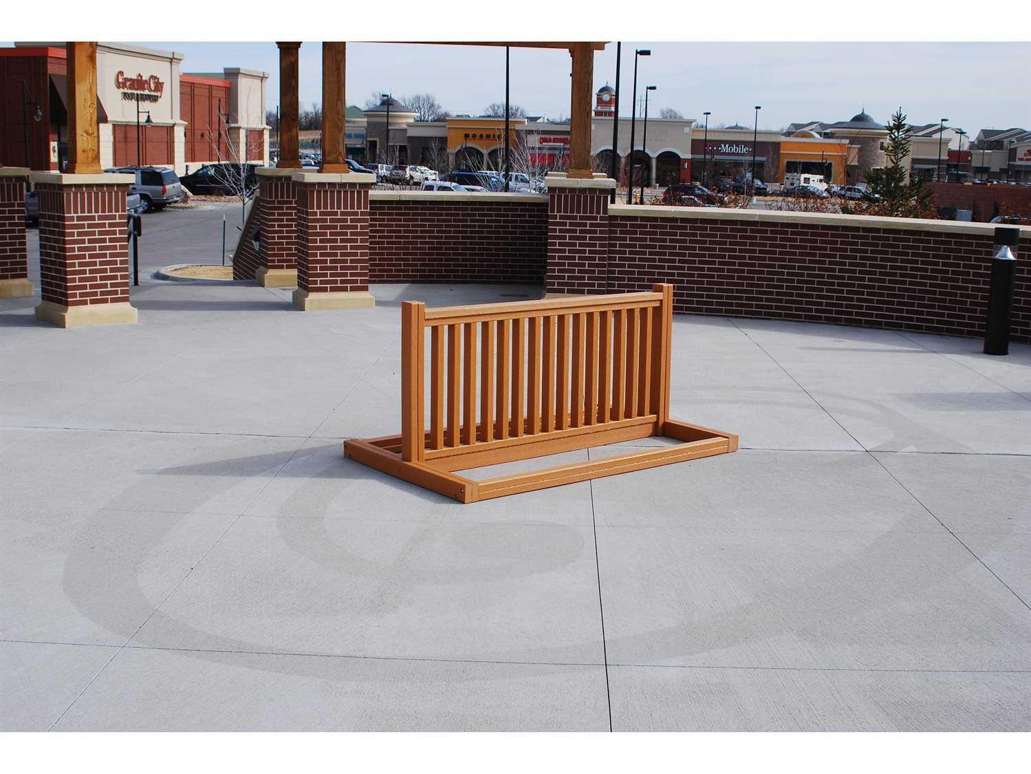 Frog Furnishings Recycled Plastic 6 ft. 10 Slot Bike Rack