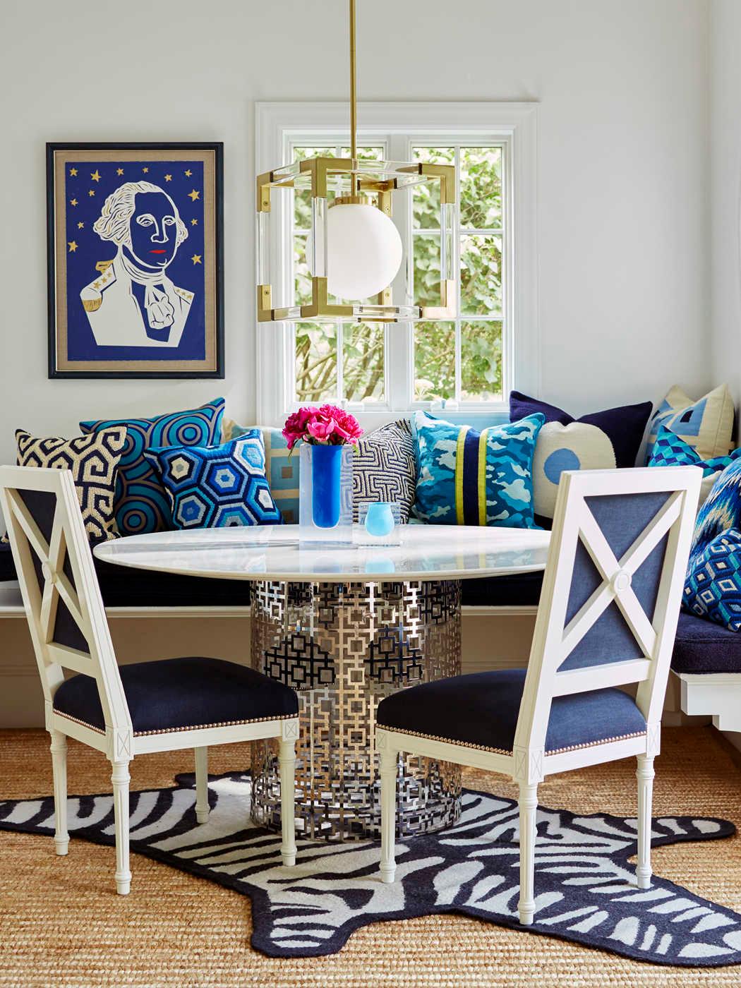 Jonathan Adler Jacques 1-Light Clear Glass Brass Globe Pendant