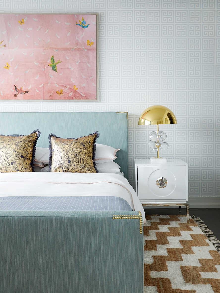 Jonathan Adler Globo Clear Brass Buffet Lamp