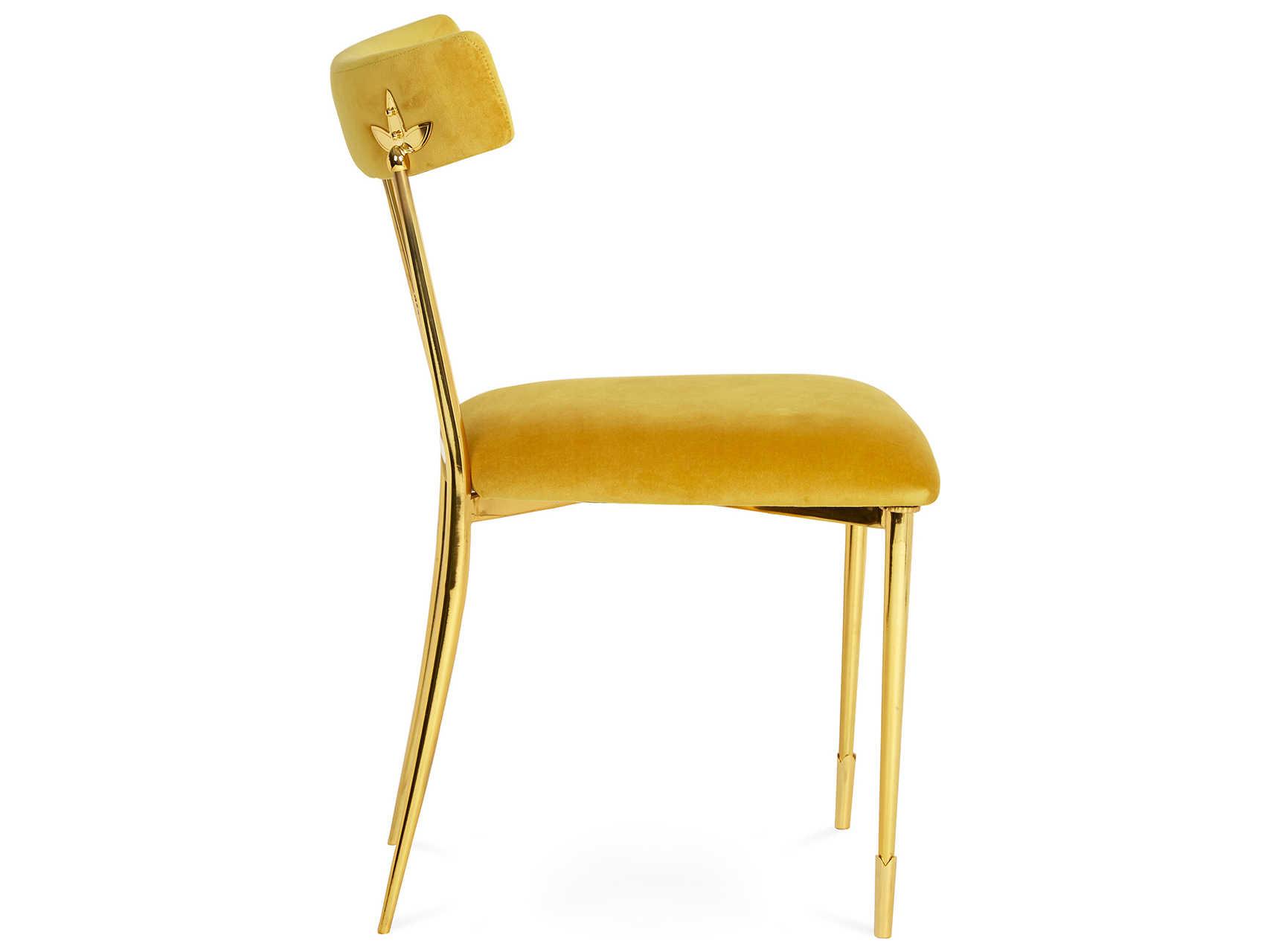 Jonathan Adler Rider Gold Side Dining Chair