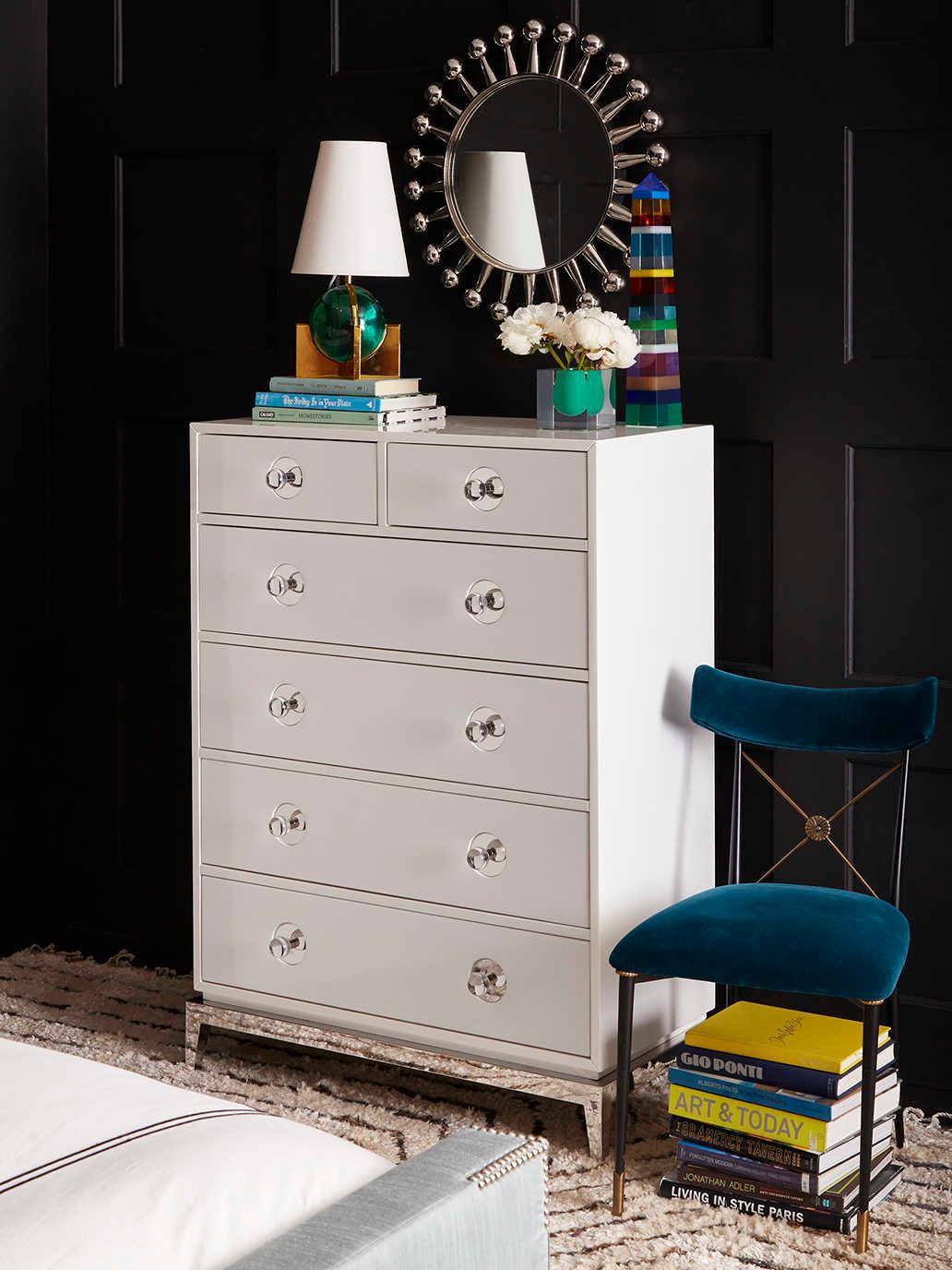 Jonathan Adler Globo Emerald Brass Green Table Lamp