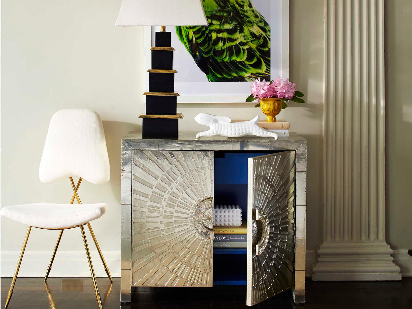 Jonathan Adler Talitha Nickel Silver Accent Chest