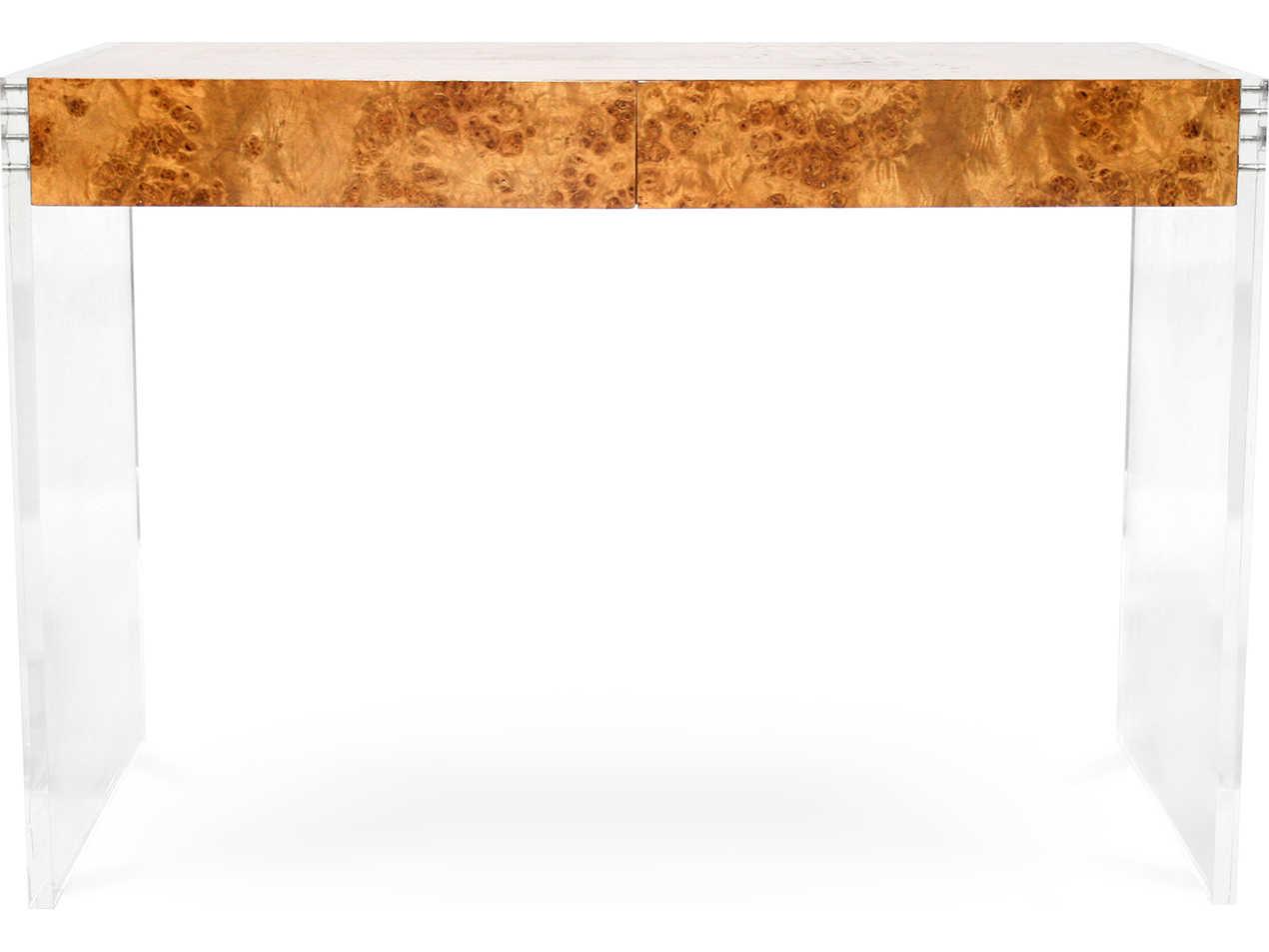 Jonathan Adler Bond Burled Mappa Brown Secretary Desk